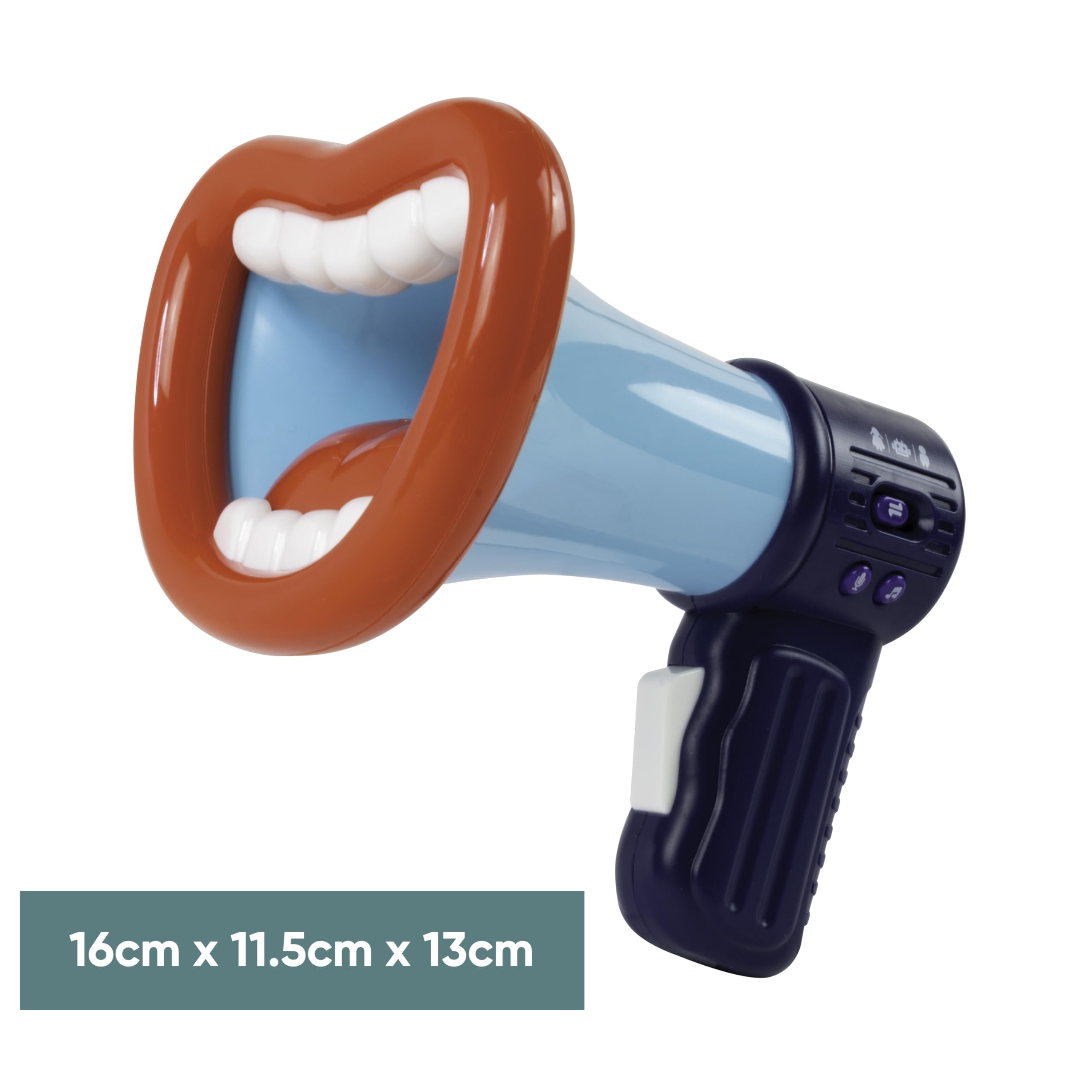 Funtime Gifts Loudmouth Electronic Voice Changer - 3 Modes, Record/Laughter Function | Ages 3+