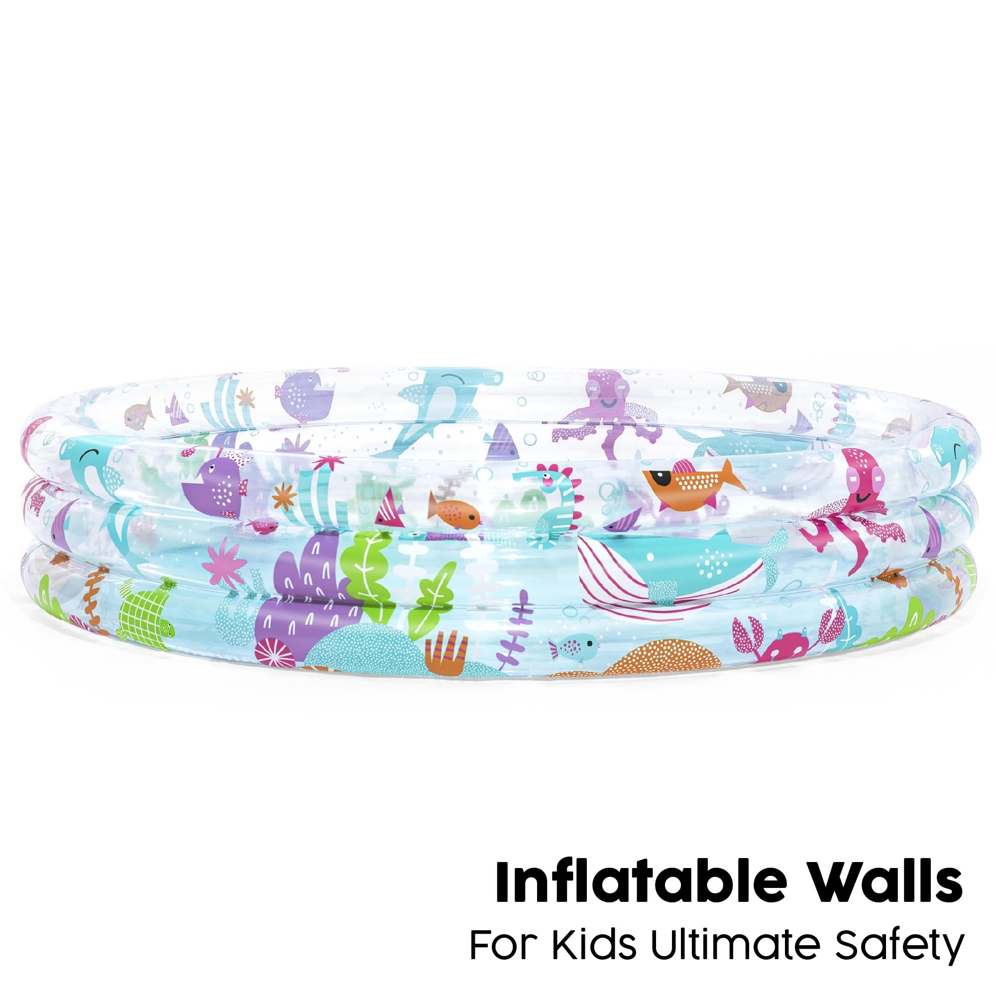 Bestway Deep Dive Inflatable Kids Pool - Sea Theme, 3 Ring Design | 152 x 30 cm 3