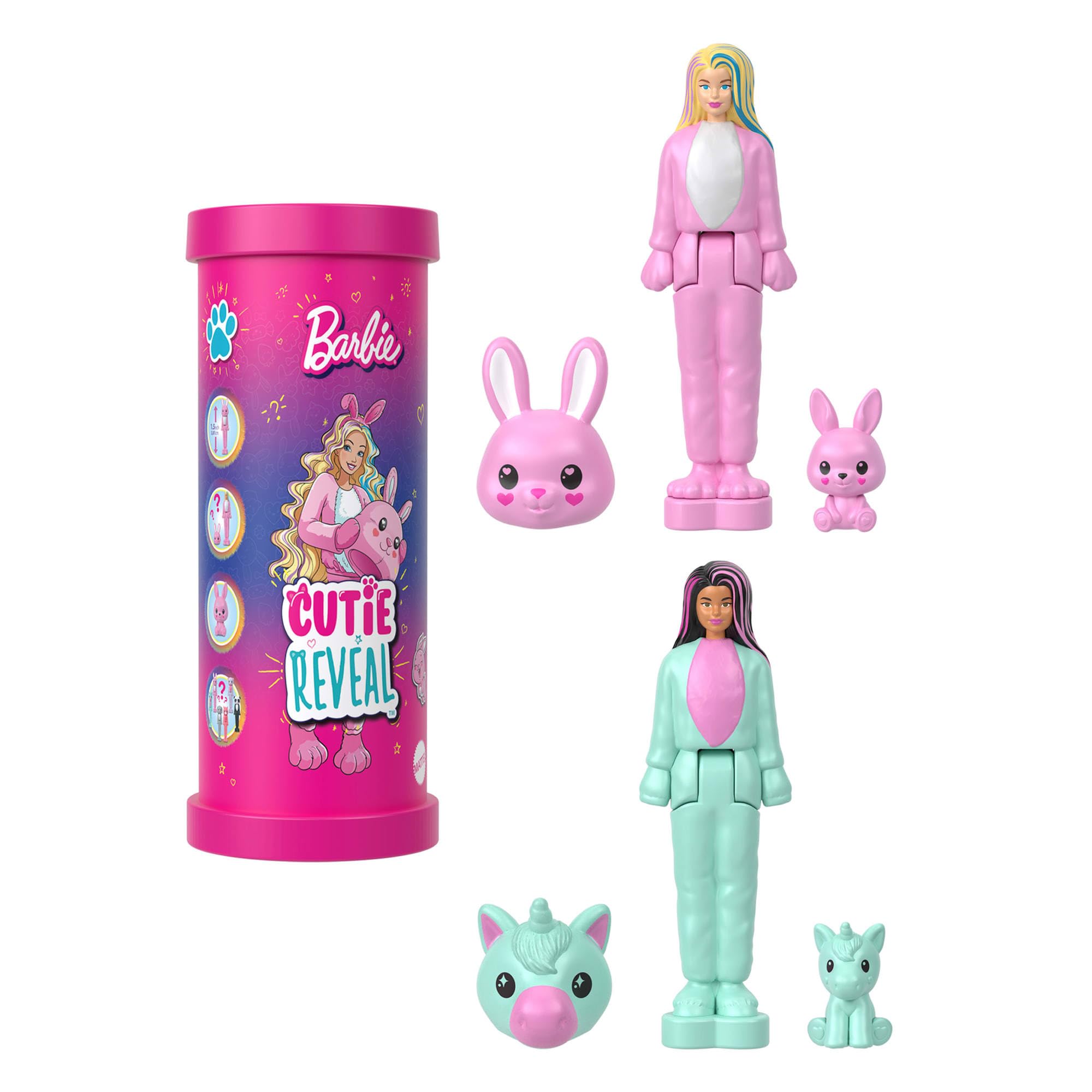 Barbie Mini BarbieLand Reveal Dolls 5-Pack - 1.5-inch Surprise Unboxing Dolls for Kids 4+ 5