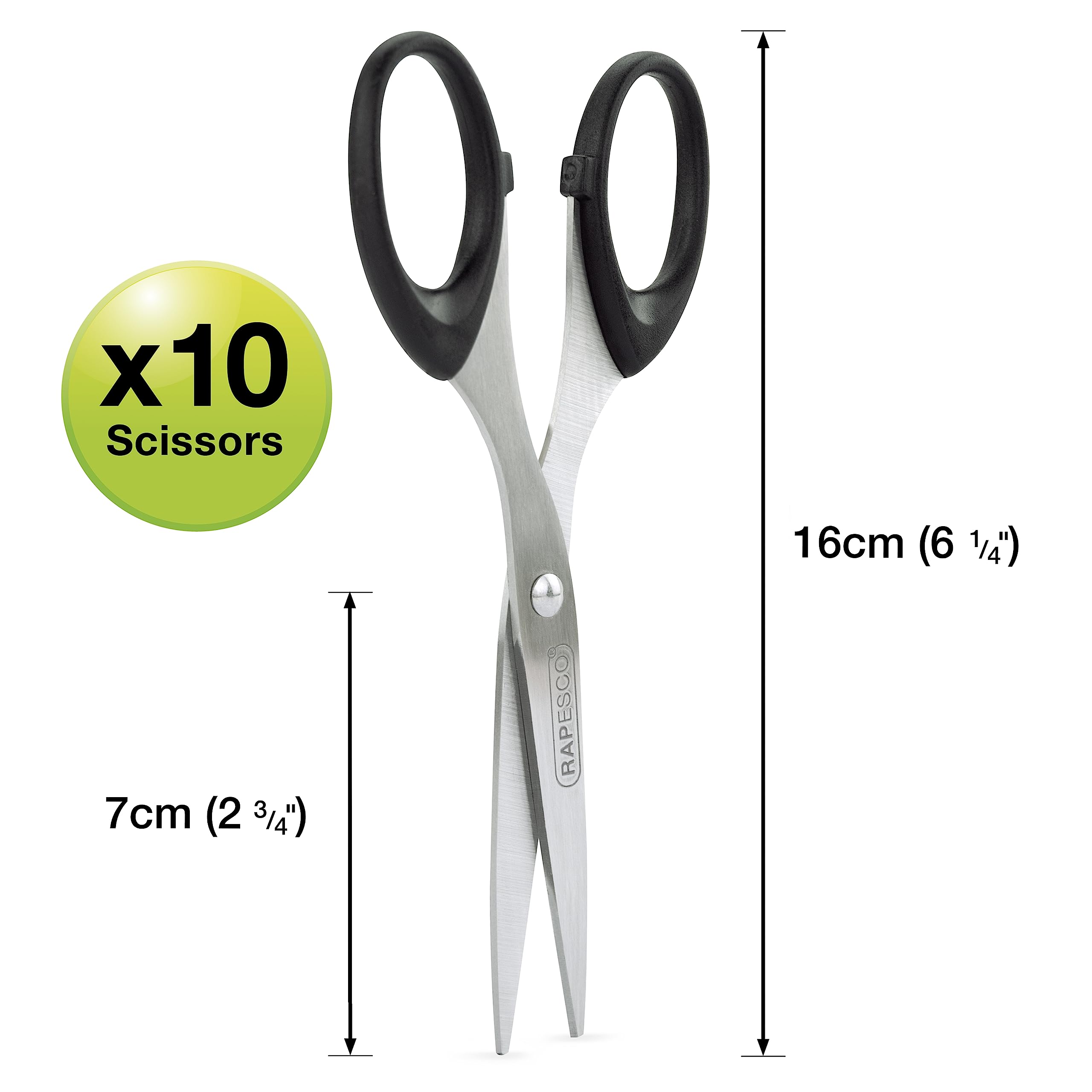 RAPESCO 1579 Business Pack - 10 x 16cm Stainless Steel Scissors for Office & Retail Use 4