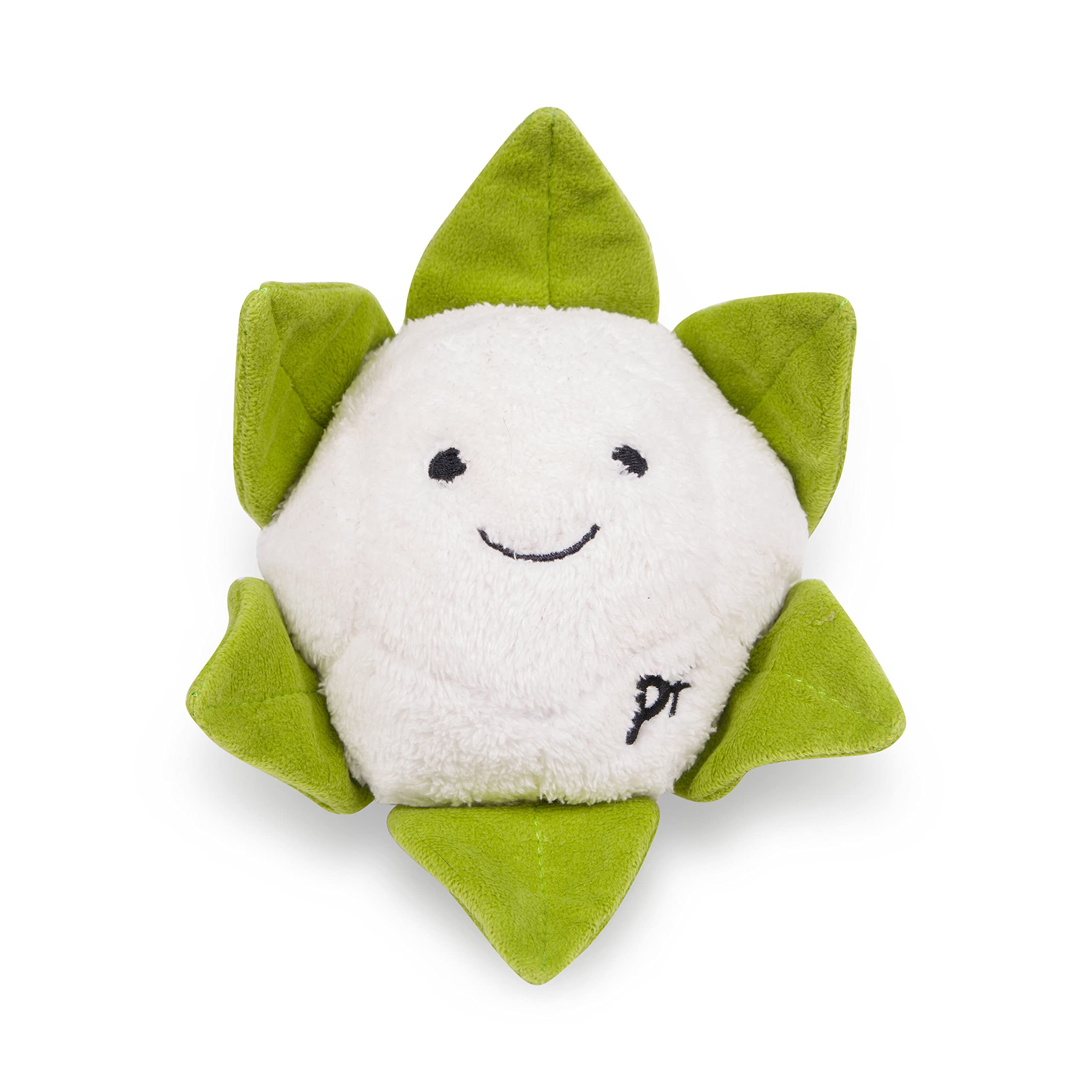 Petface Foodie Faces Cauliflower Plush Dog Toy with Squeaker | Pack of 1 1