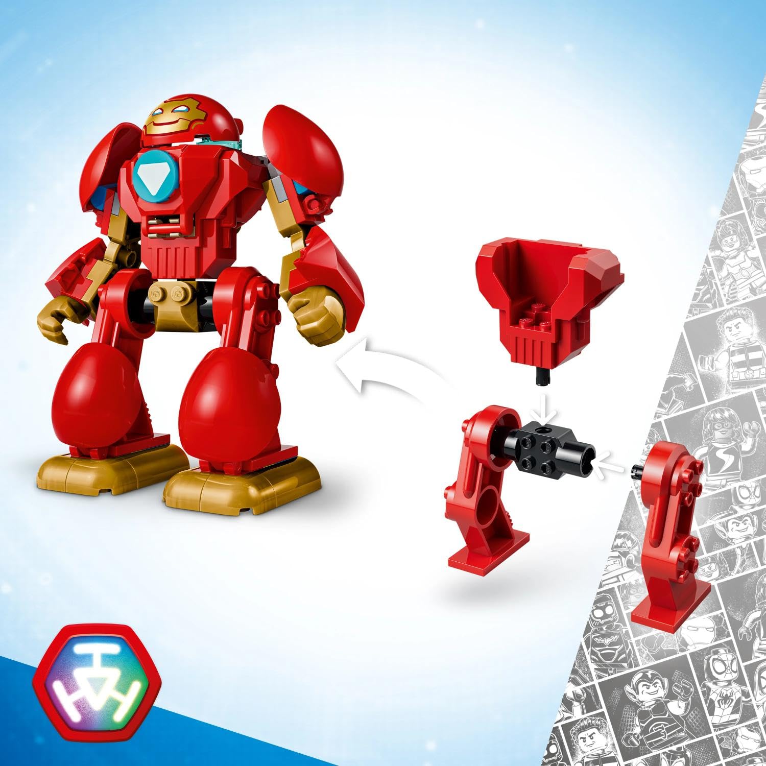 LEGO Marvel Ultron vs. Iron Man Building Set | Ages 4+ | Includes 2 Minifigures & Mech