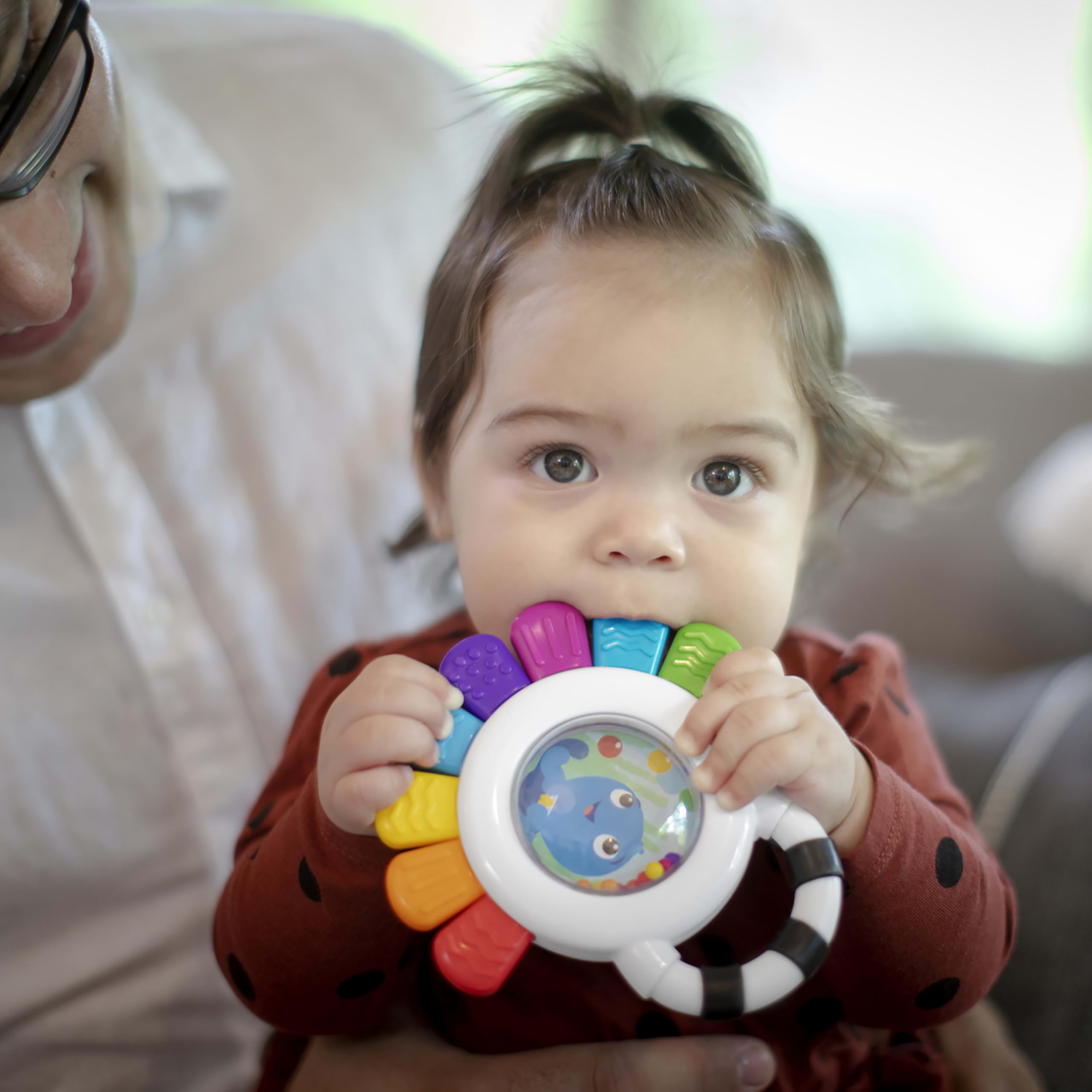 Baby Einstein Outstanding Opus The Octopus Sensory Rattle and Teether Toy, BPA Free, 3 Months+ 8