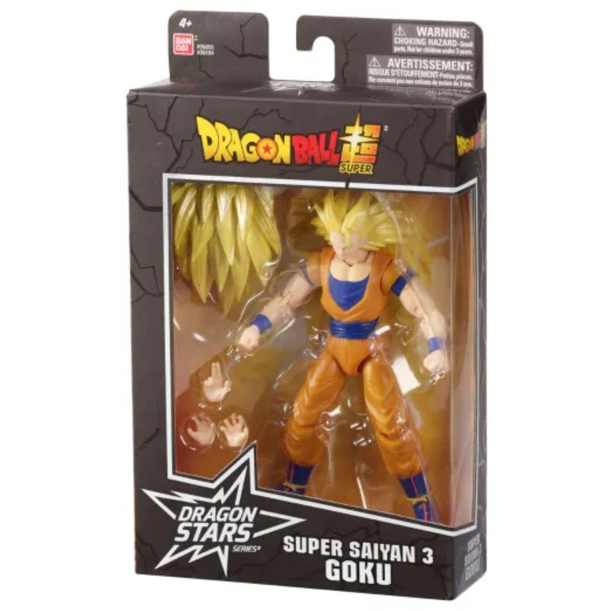 BANDAI Dragon Stars Super Saiyan 3 Goku Action Figure - 17cm Articulated Figure | Includes Extra Hands 6