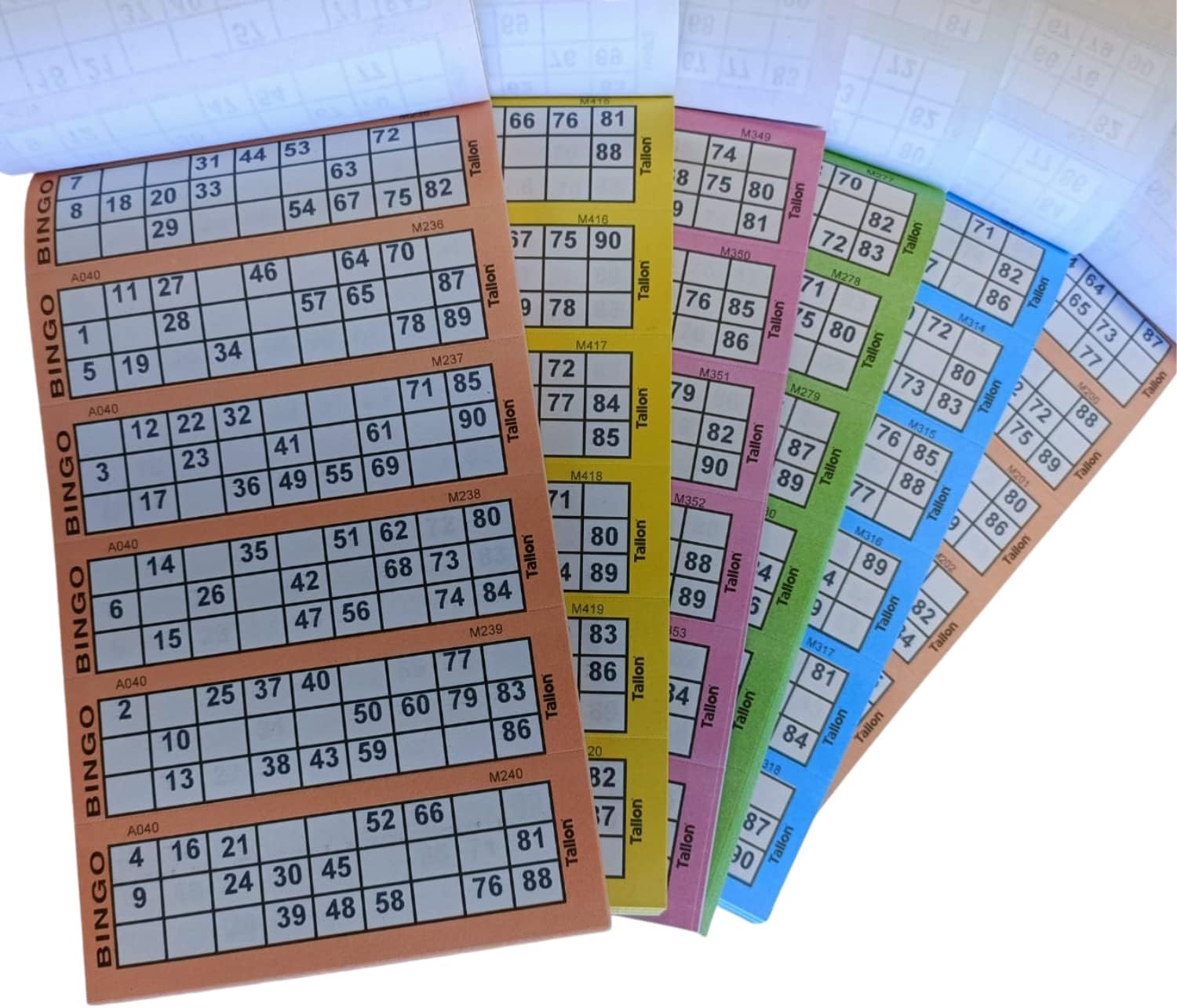 1ABOVE Bingo Tickets Stationery Multi Fun Books Pages Jumbo 7