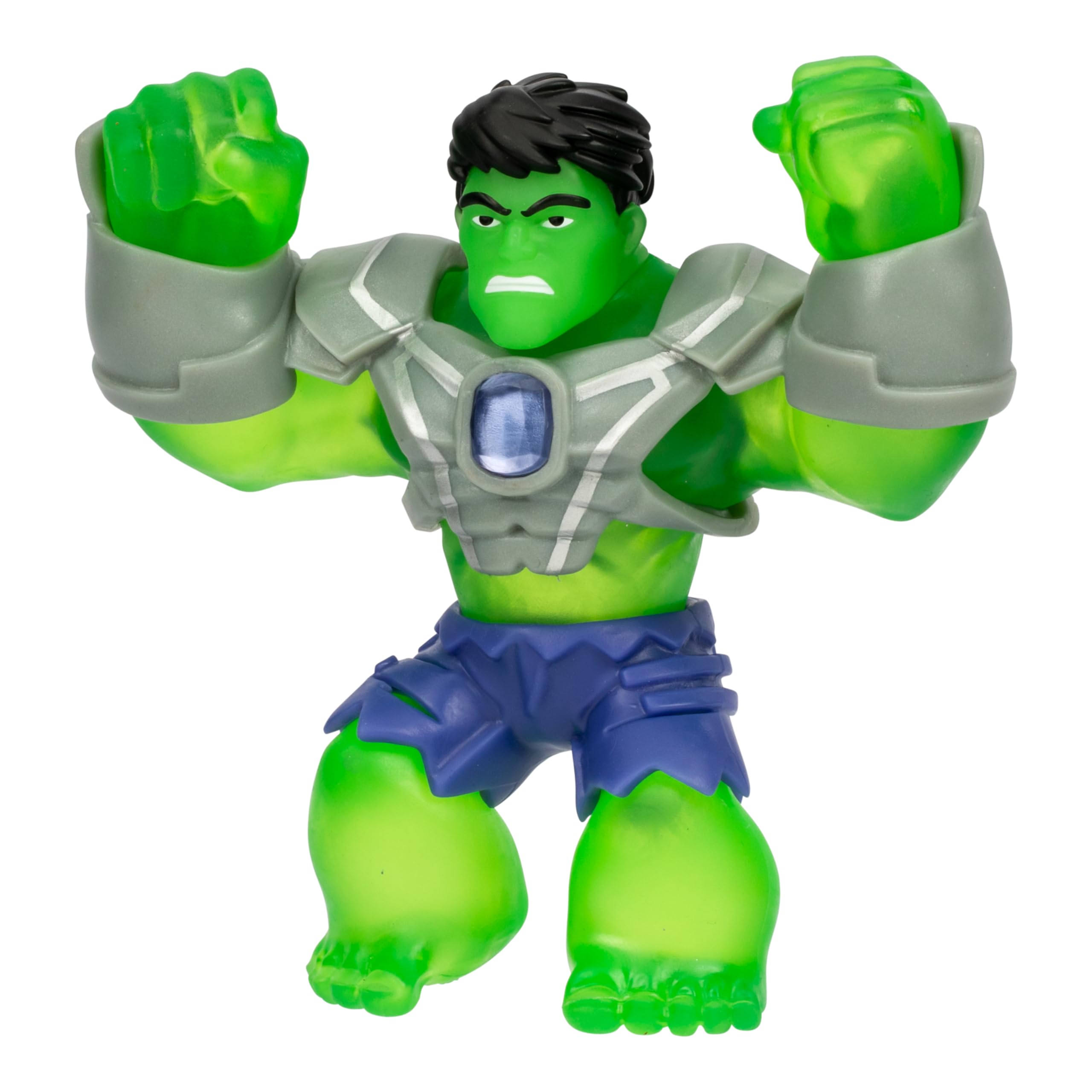 Heroes of Goo Jit Zu Marvel INFINITY ARMOR Hulk - Stretchy Action Figure | 4.5 Inch | Ages 4+