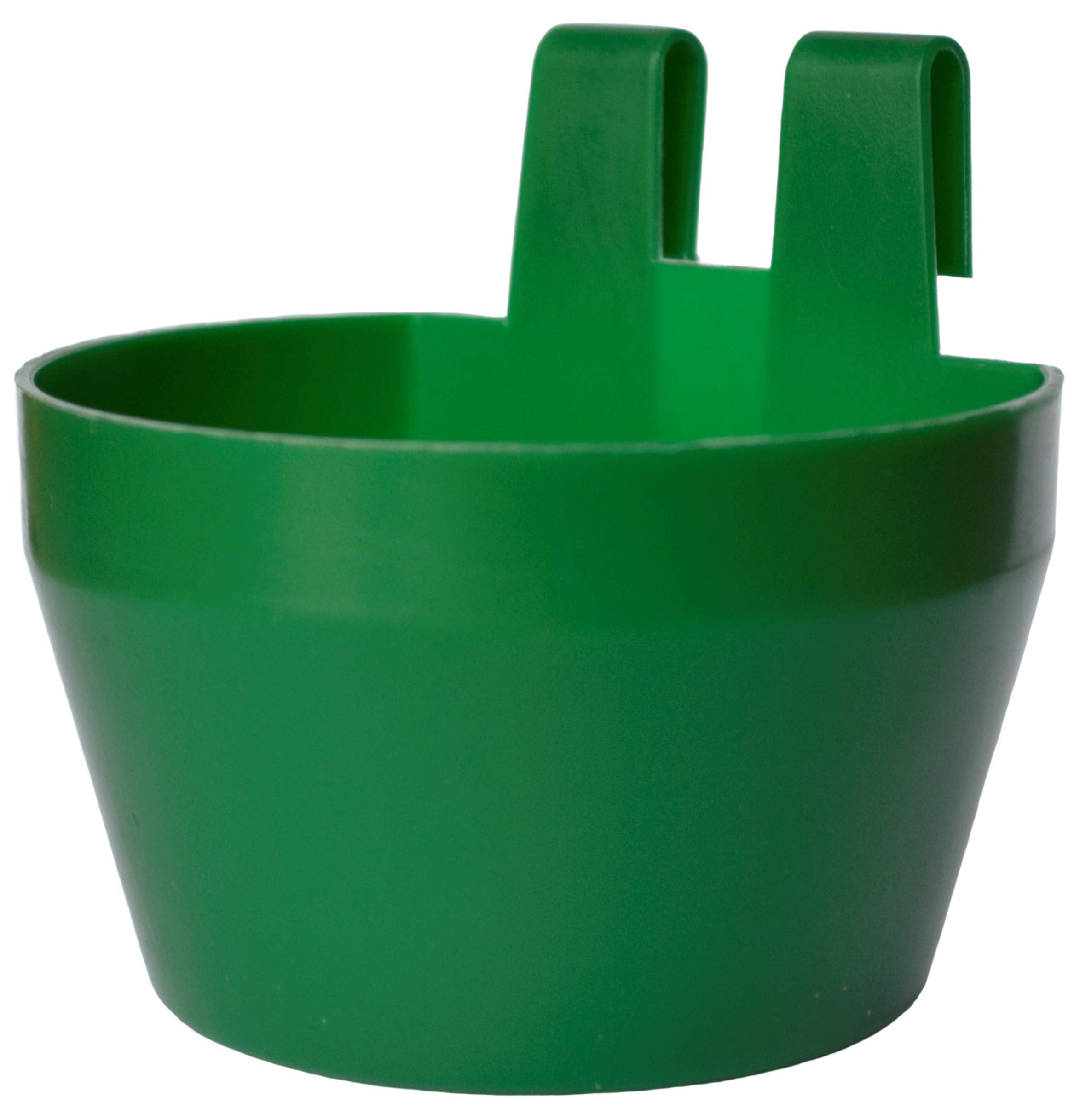 Supa Poultry Cage Cups - Pack of 12 for Food, Grit, or Water | Integral Hook | Multi-Colour Plastic 2