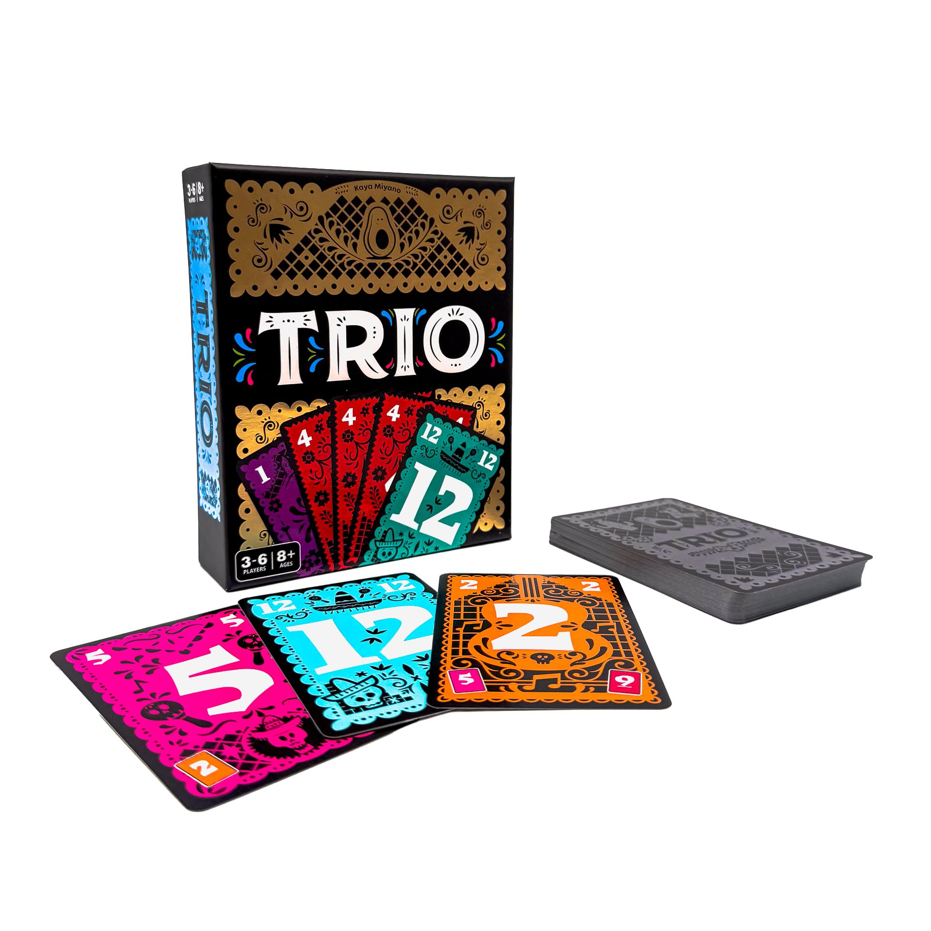 Cocktail Games Trio (2025 Refresh) Card Game | Ages 8+ | 3-6 Players | Memory & Deduction