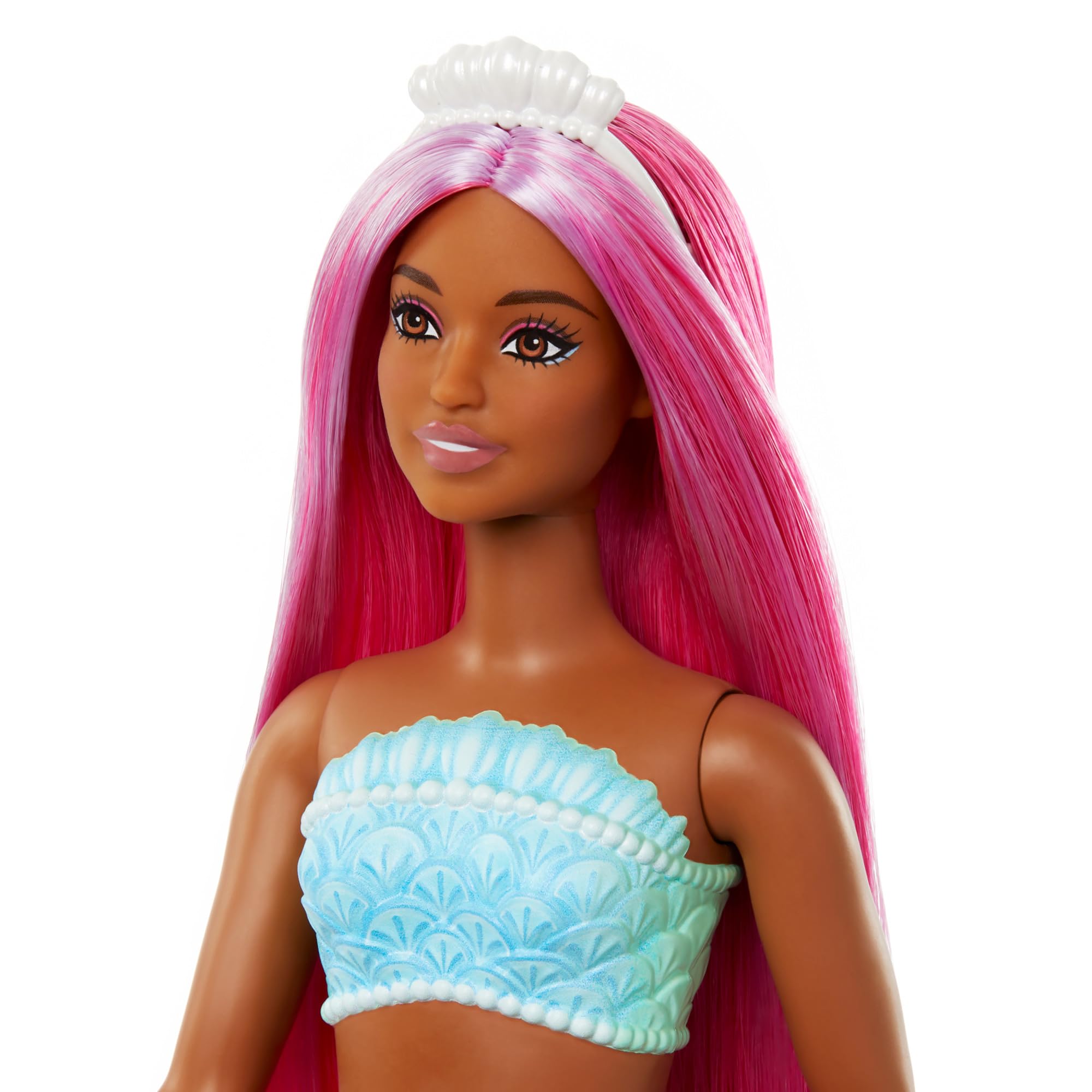 Barbie Mermaid Doll with Magenta Fantasy Hair - Fantasy Accessories | 12.75 Inch | Plastic
