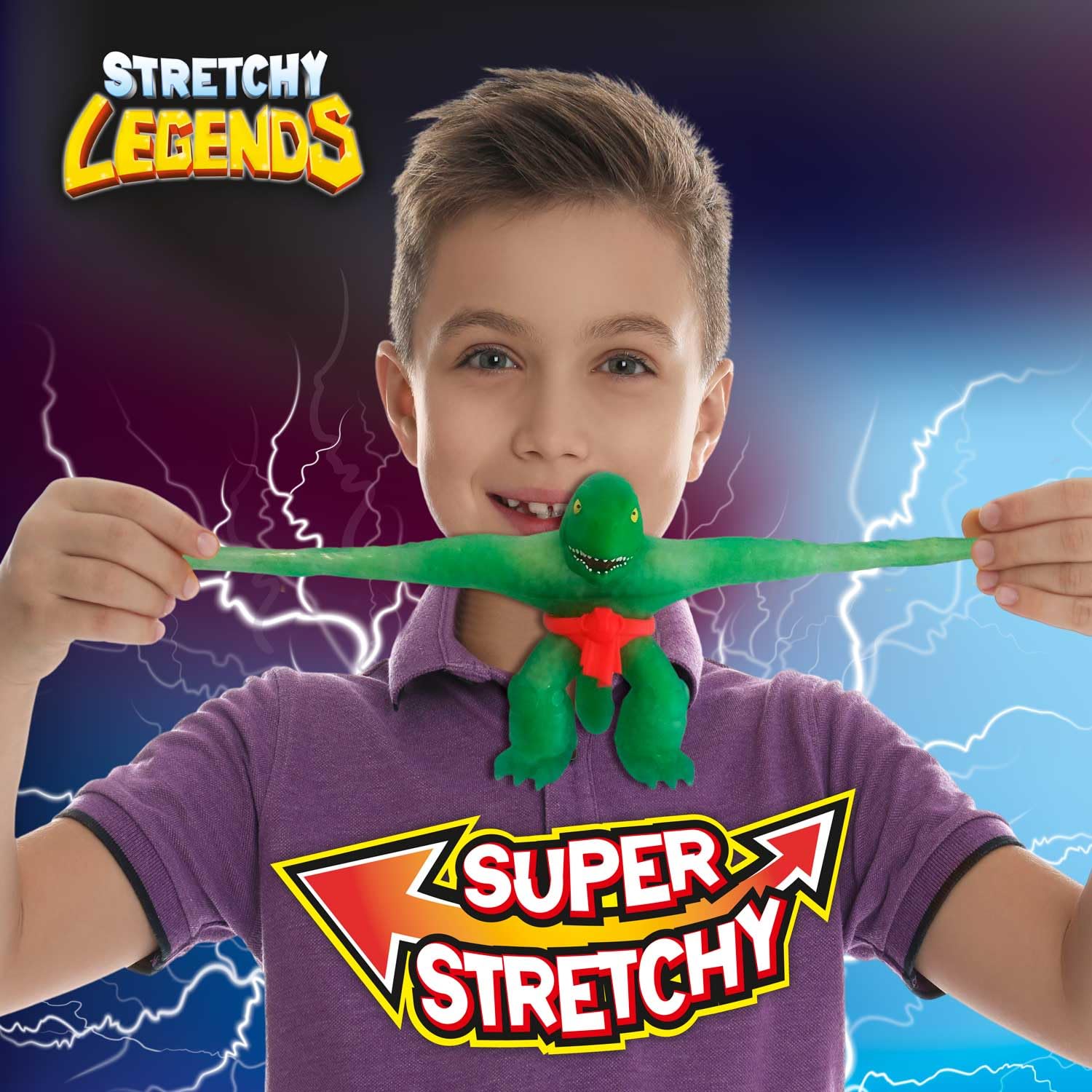 CRAZE STRETCHY LEGENDS Battlehorn Elastic Action Figure – Slime-Filled Stretchy Toy for Kids 3+ 3