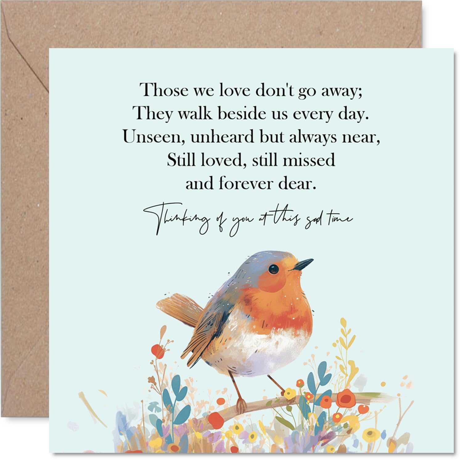 Stuff4 Sympathy Greeting Card - Those We Love Design | 145mm x 145mm | UK Made