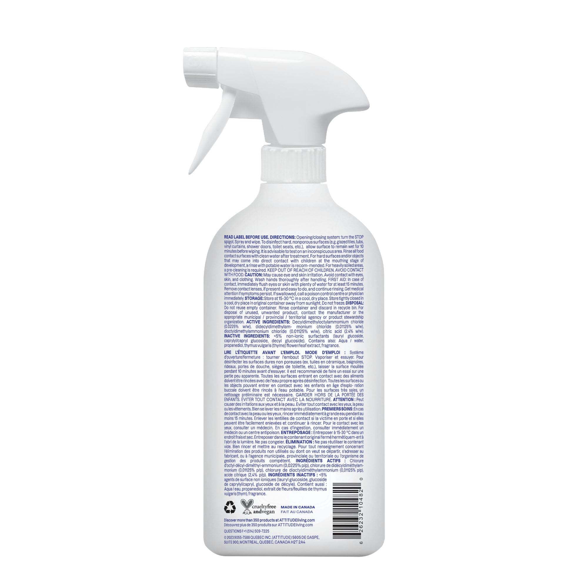 ATTITUDE Fruit and Vegetable Wash - Removes Wax, Dirt, Impurities | Unscented | 800 ml 7