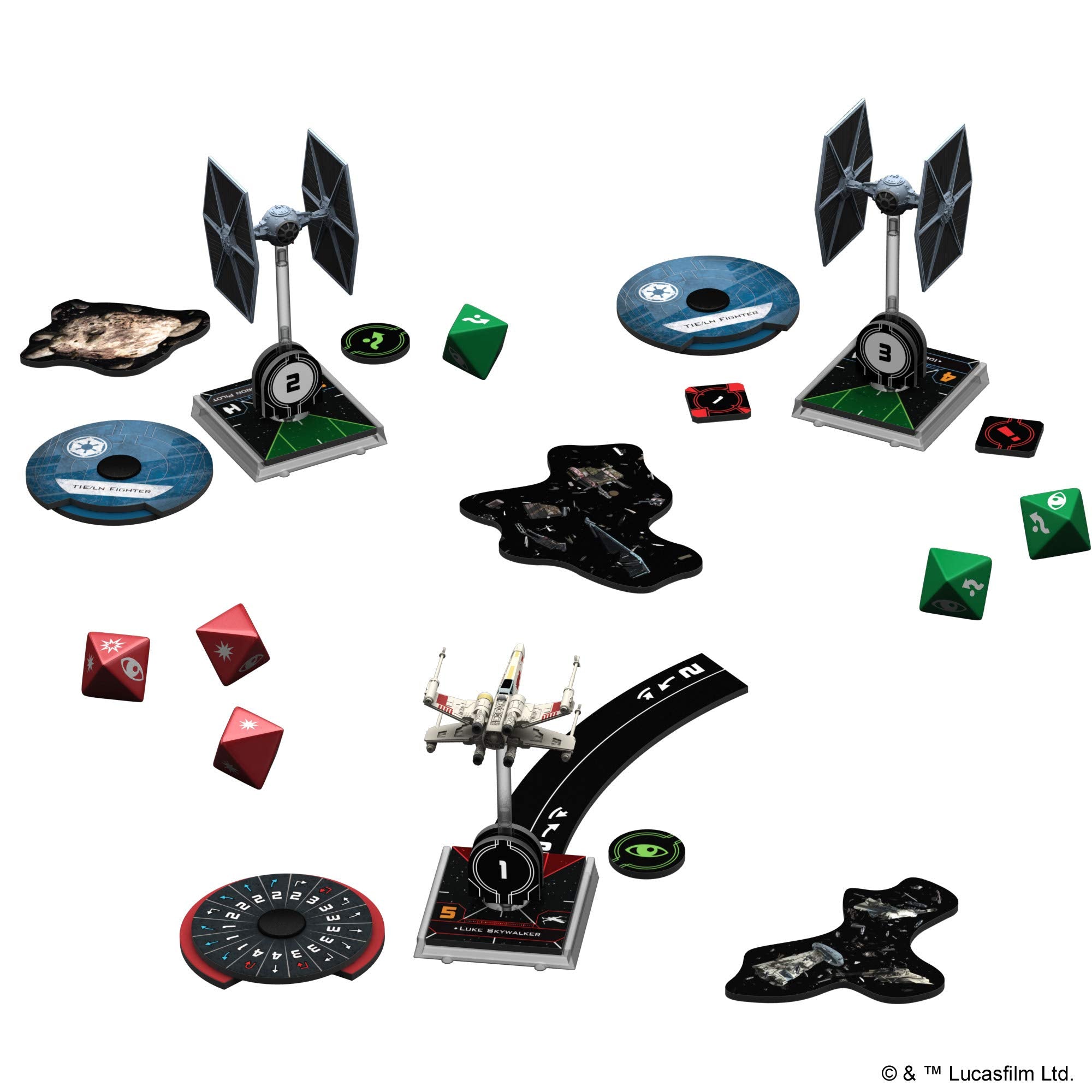 Atomic Mass Games Star Wars X-Wing Zweite Edition Grundset