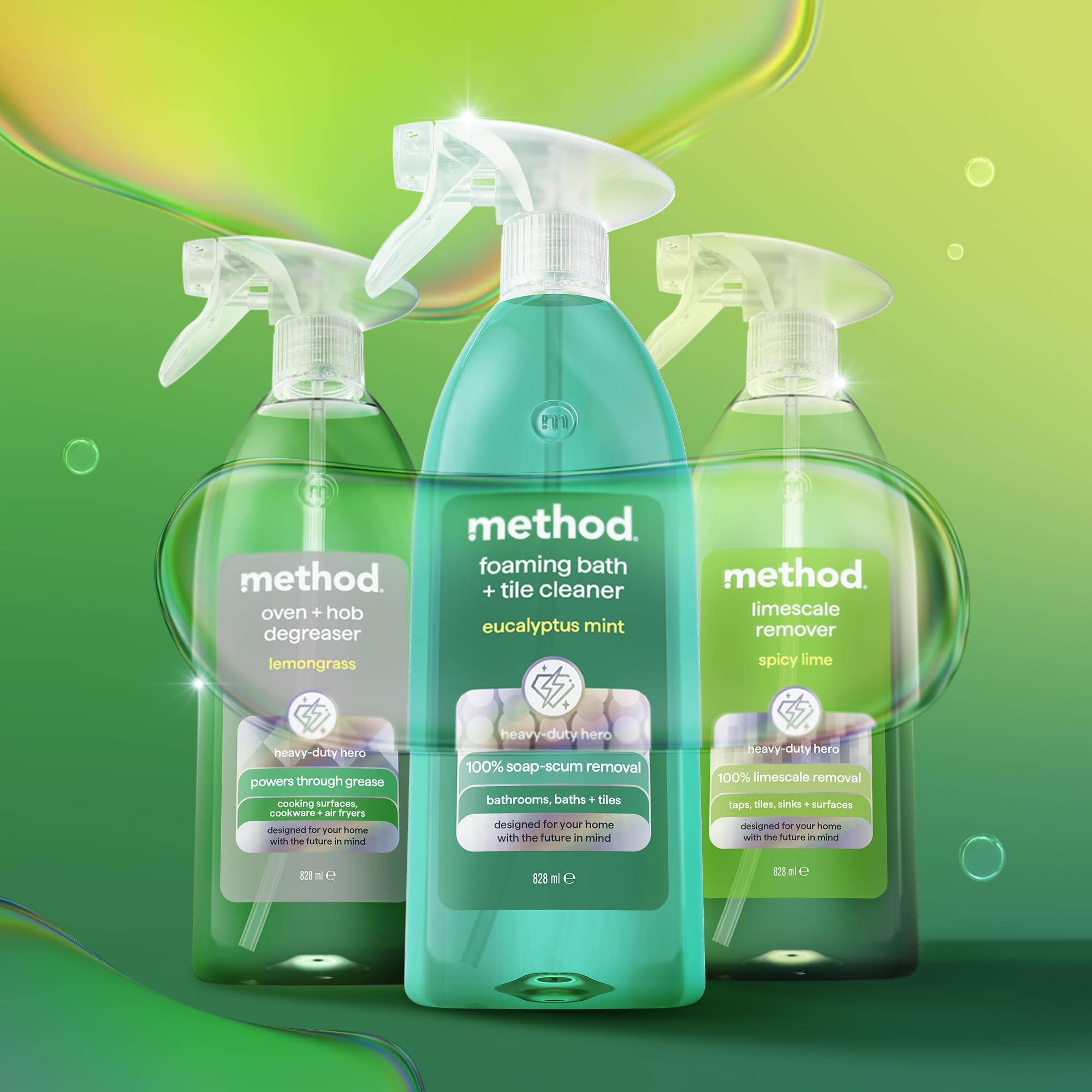 Method Oven Cleaner Spray - Powers Through Grease & Grime | Lemongrass Scent | 828ml 4