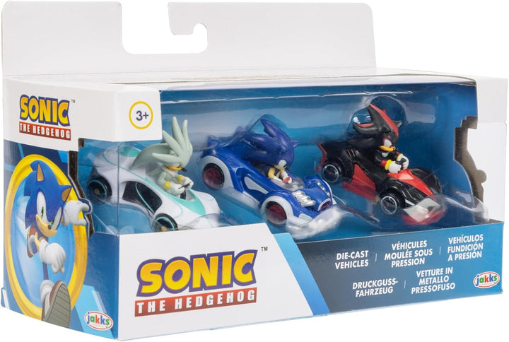 Sonic The Hedgehog - Team Sonic Racing 1:64 Die-Cast Vehicles 3-Pack (2023)