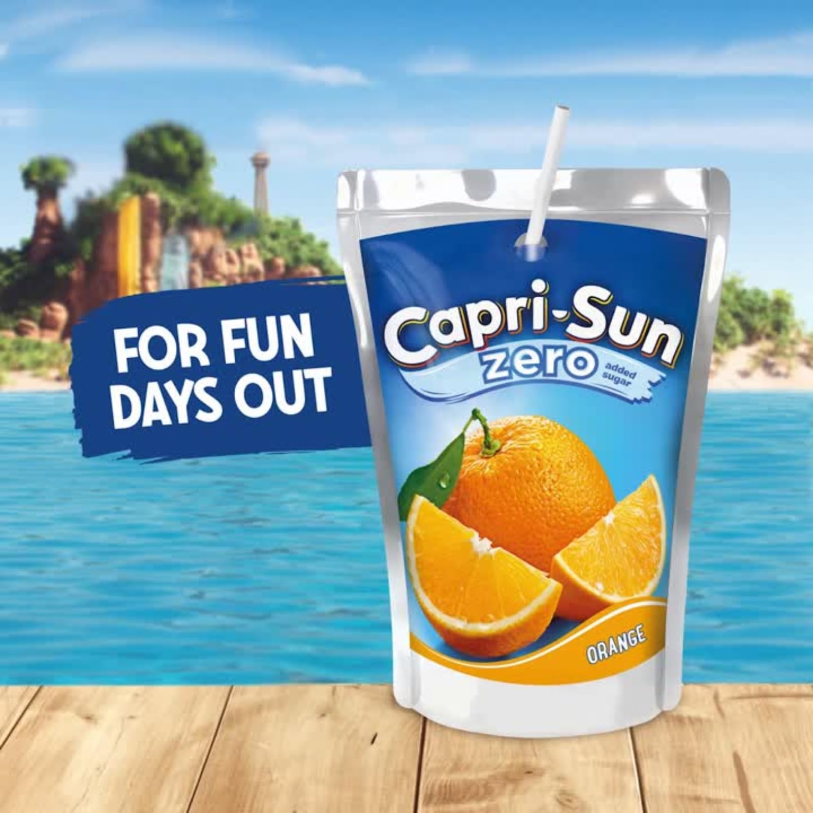 Capri-Sun Zero Orange Kids' Juice Drink (8 x 200ml) - No Added Sugar, Made with Real Fruit Juice 3
