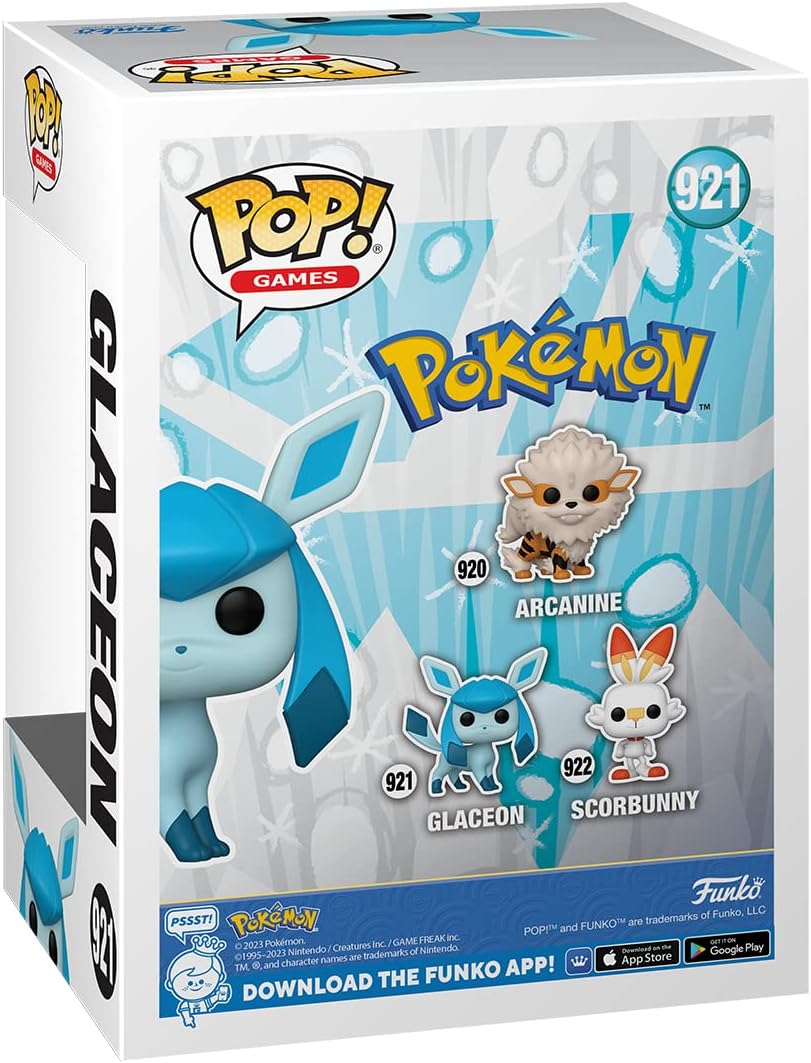 Funko Pop! Games Pokémon - Glaceon Vinyl Figure (Model Number: 12345)