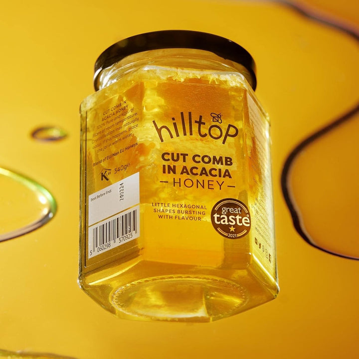 Hilltop Honey - Cut Comb in Acacia Honey 340g