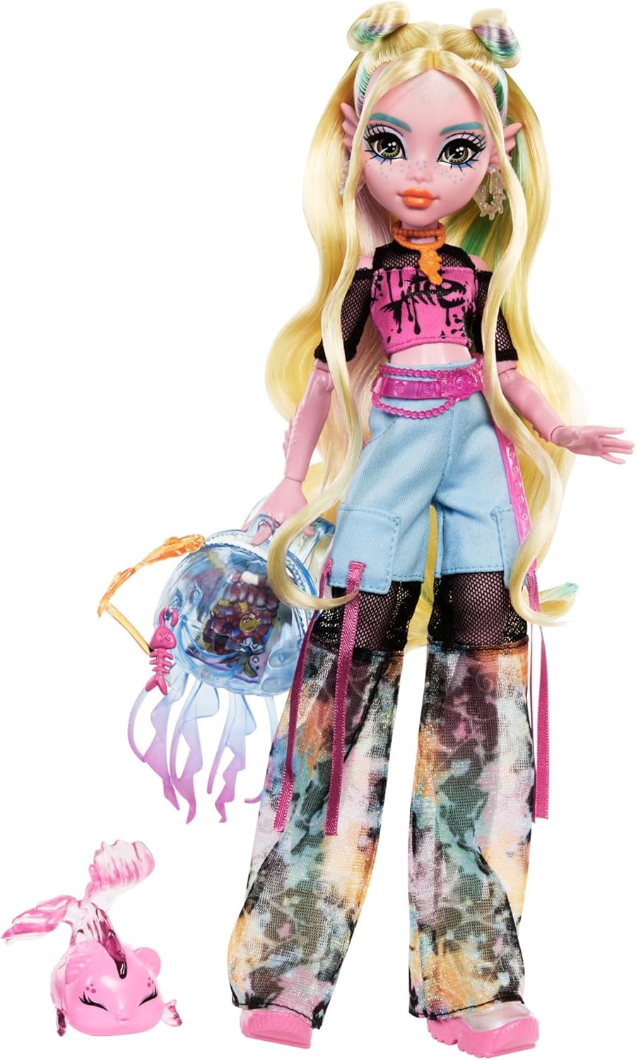 Monster High Lagoona Blue Doll - Fintastic Sea Monster with Pet Neptuna, 4+ Years 1