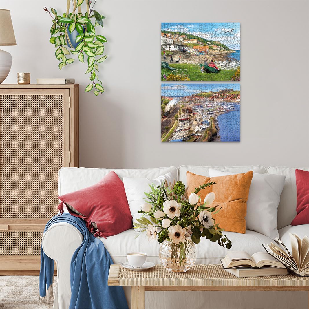 Ravensburger Picturesque Landscapes No. 1 Jigsaw Puzzle - 1000 Pieces, Yorkshire Whitby & Runswick Bay 10