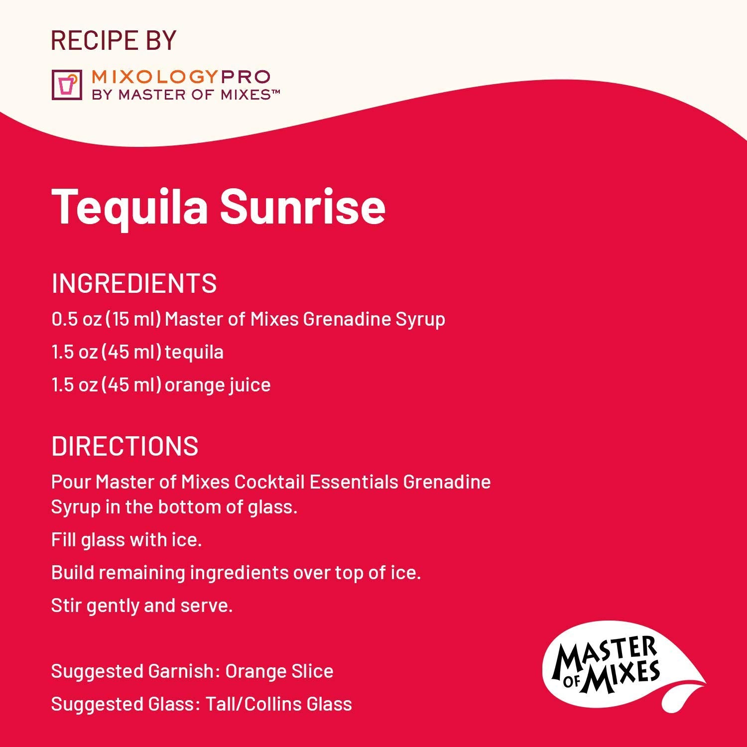 Master of Mixes Cocktail Essentials Grenadine Syrup - Pomegranate Cherry Blend, 375ml 4