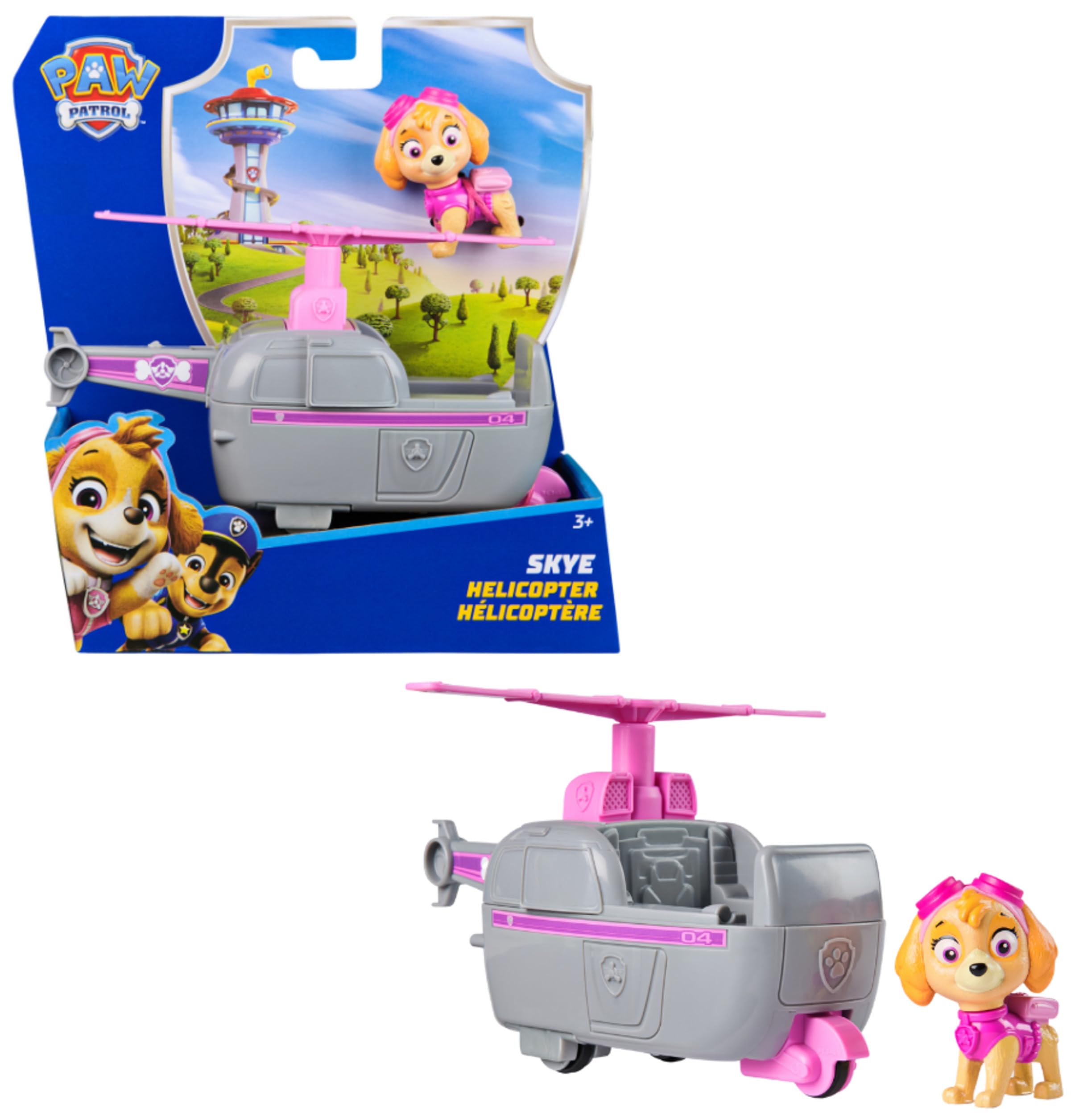 Paw Patrol Skye’s Helicopter Toy Vehicle with Collectible Action Figure | Ages 3+ | Recycled Plastic 1
