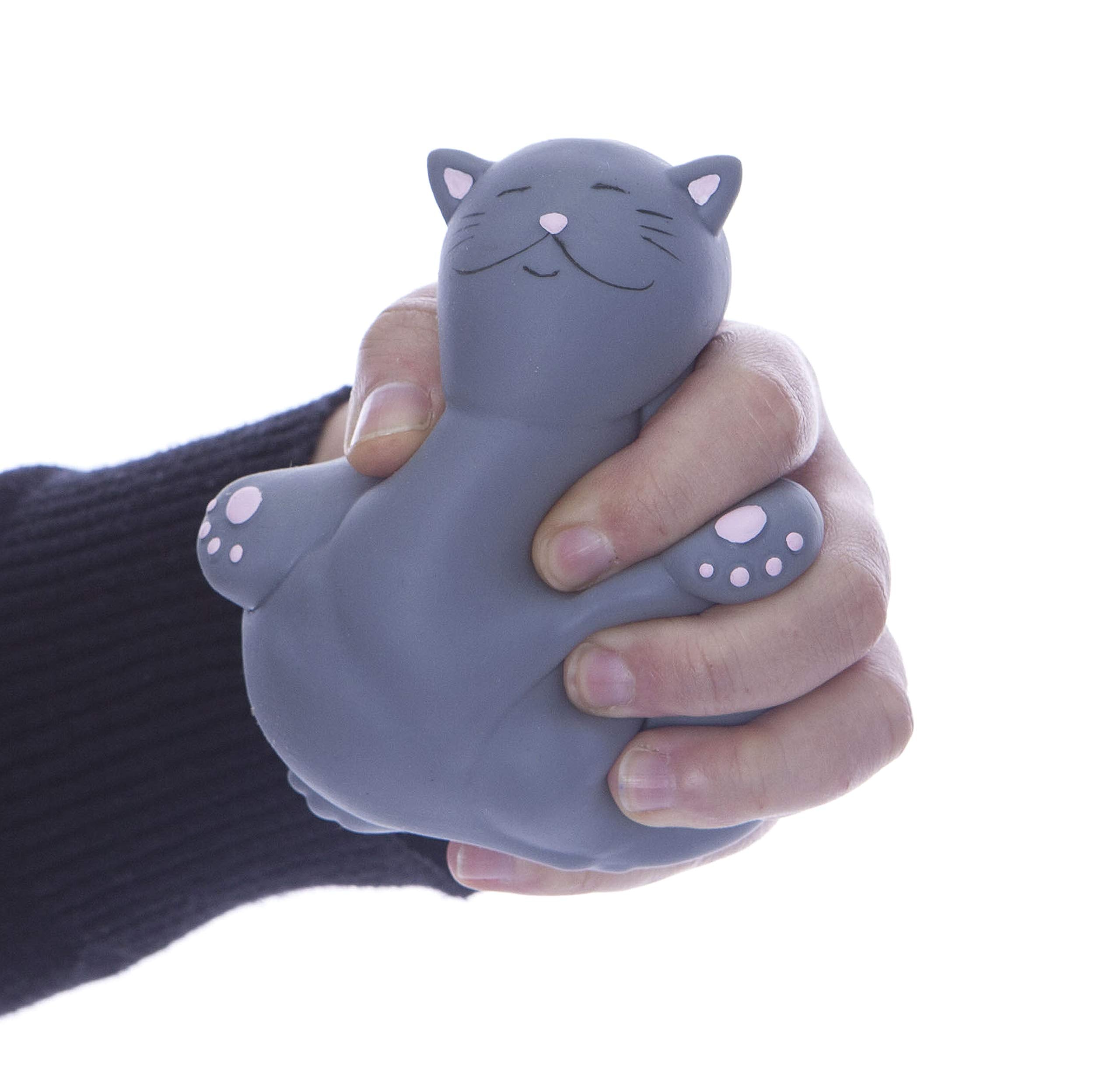 Boxer Gifts Kalma Kitty Stress Relief Toy | Silicone | Grey | Unisex Adult 2