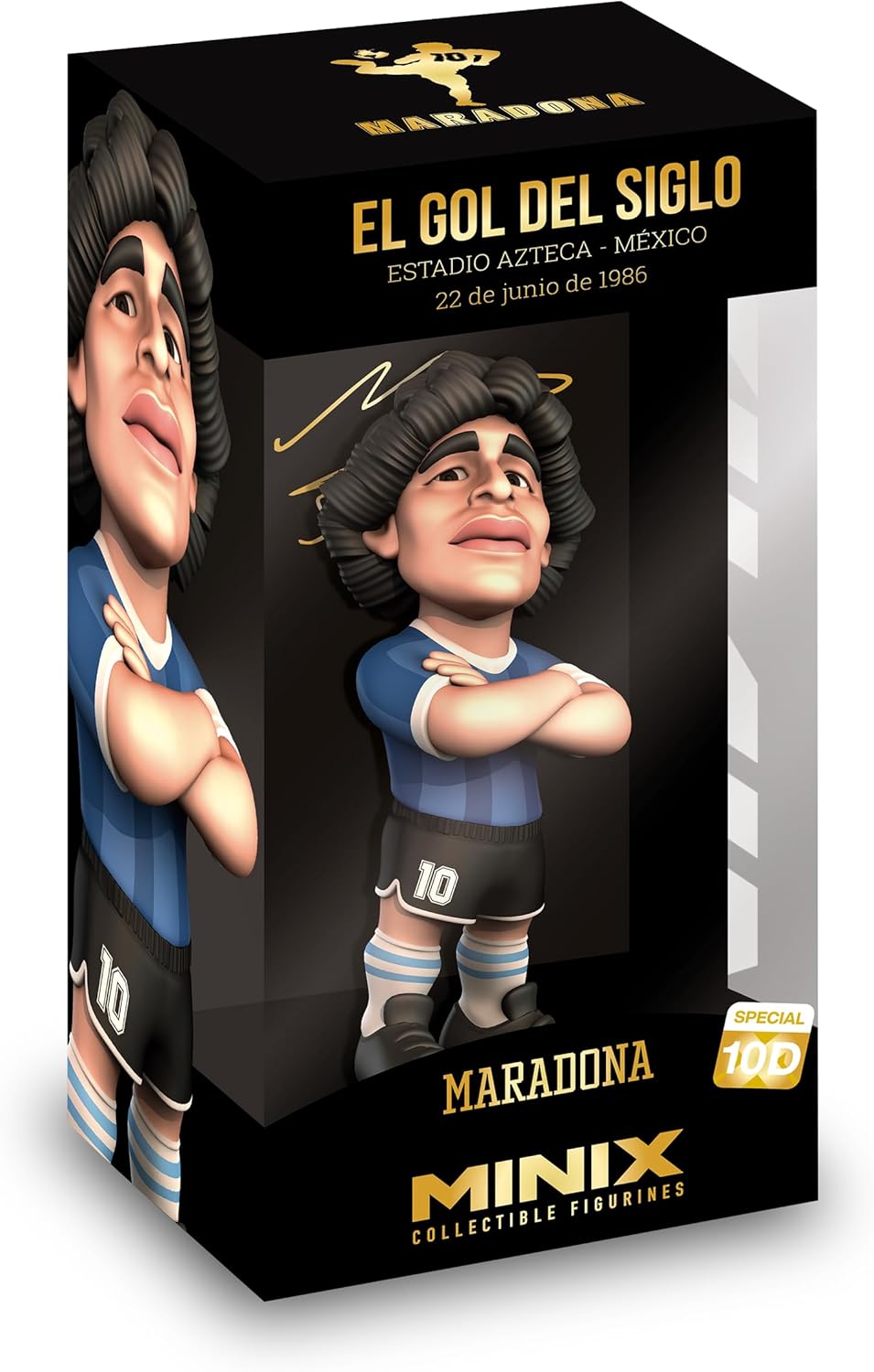 MINIX Football Stars Century Gold Series - Maradona Collectible Figure (MARADONA-LE)