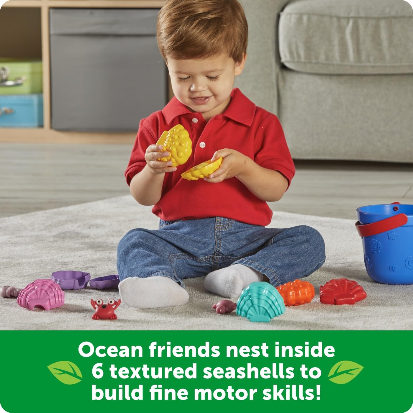 Learning Resources Ocean Emotion Seashells - Social Emotional Learning Toy | Ages 18 Months+ | 19 Piece Set 3