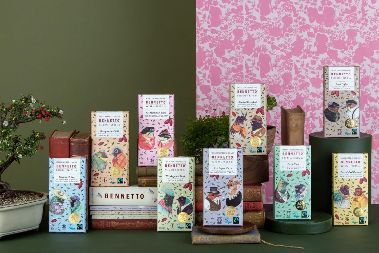 Bennetto 70% Organic Dark Chocolate Bar - Single Origin from Ecuador, Fairtrade, Vegan & Gluten-Free 12