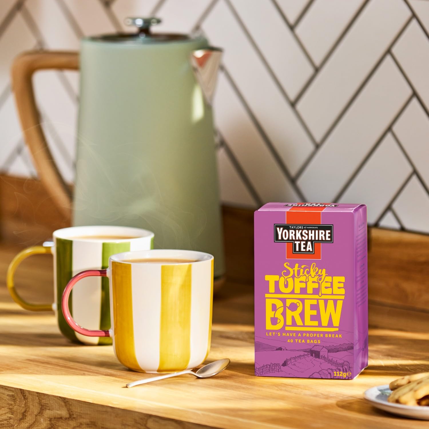 Yorkshire Tea Sticky Toffee Pudding Flavoured Tea Bags - 160 Bags (4 Boxes of 40) | Caramel, Cinnamon, Ginger, Nutmeg 3