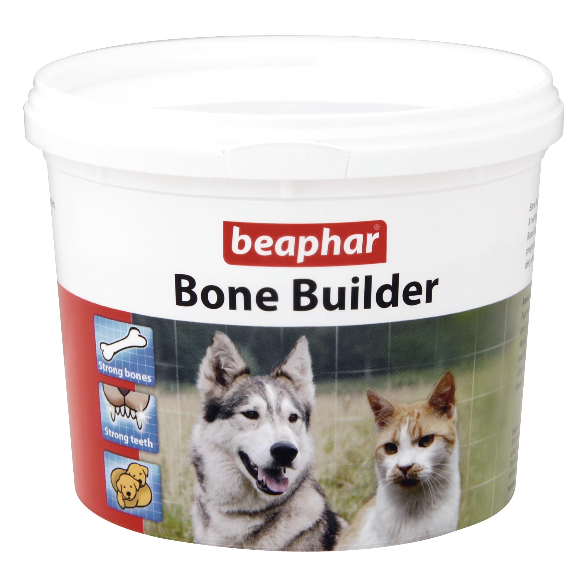 Beaphar Bone Builder Nutritional Powder Supplement for Cats & Dogs Fed Home Diets 500g