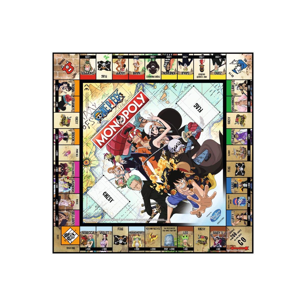 Winning Moves One Piece Monopoly Board Game - Dressrosa Edition 4