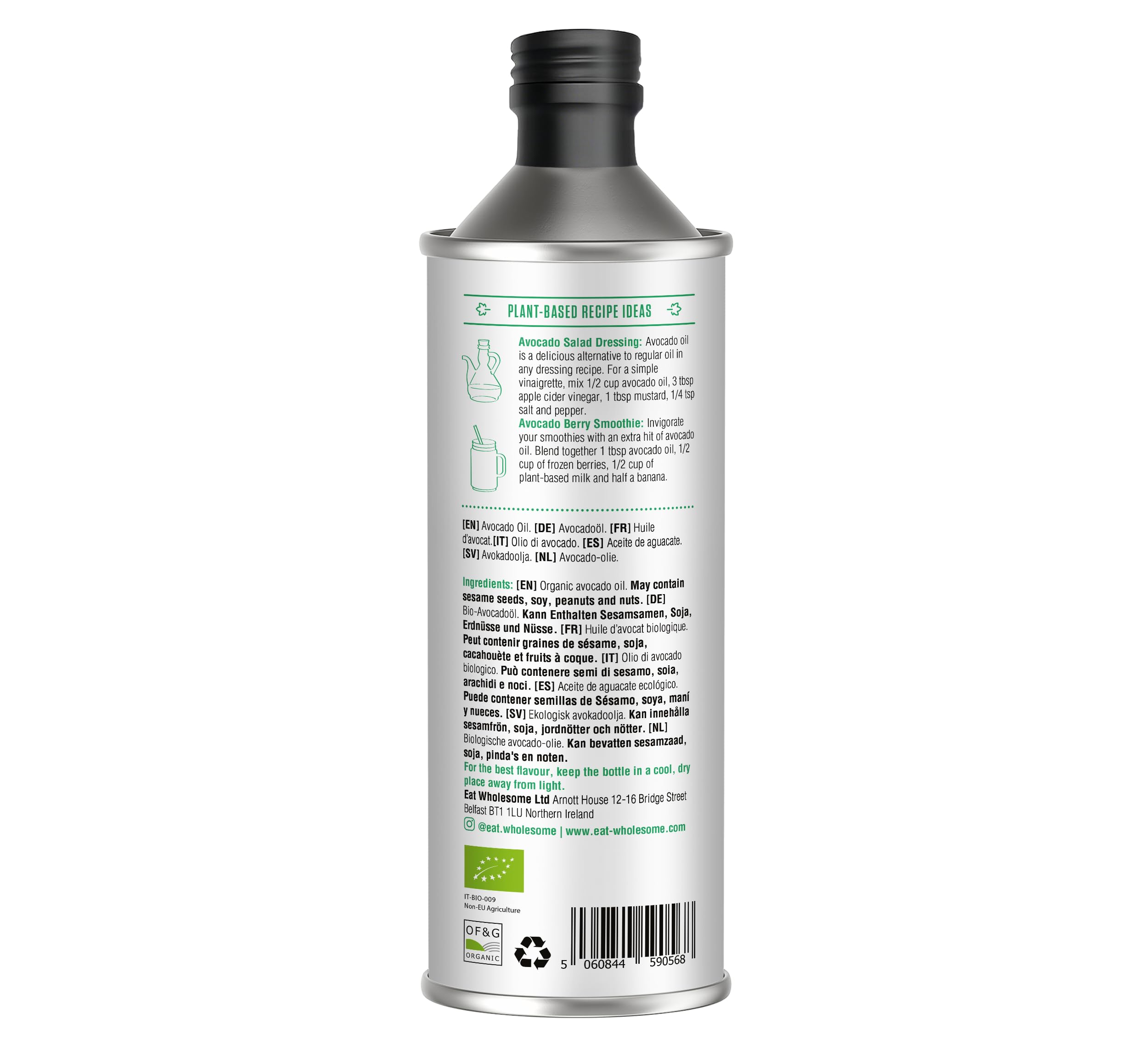 Eat Wholesome Organic Avocado Oil - Cold Pressed, Omega-9 Source | 500ml 3