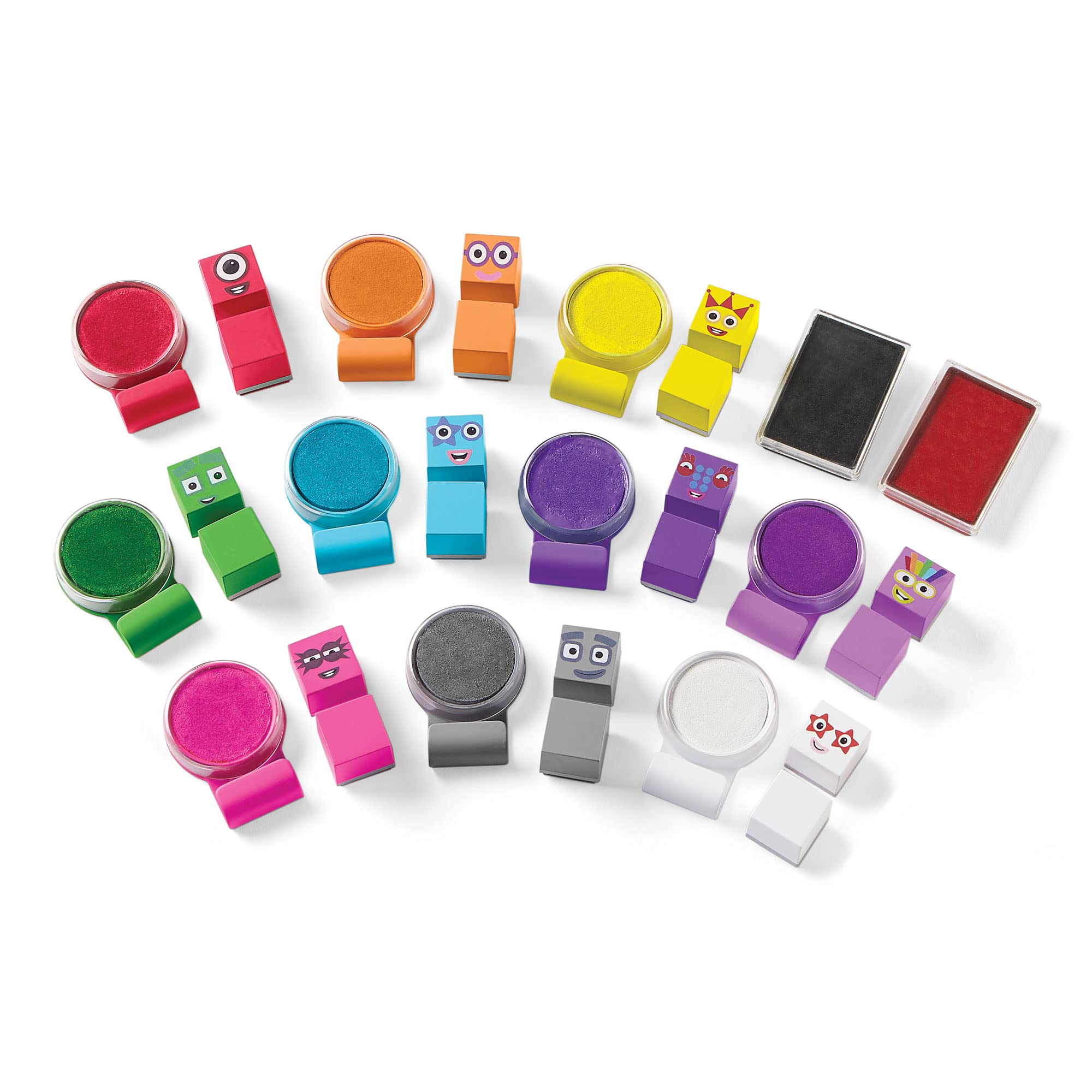Learning Resources Numberblocks Stampoline Park Stamp Activity Set - 32 Pieces, Ages 3+