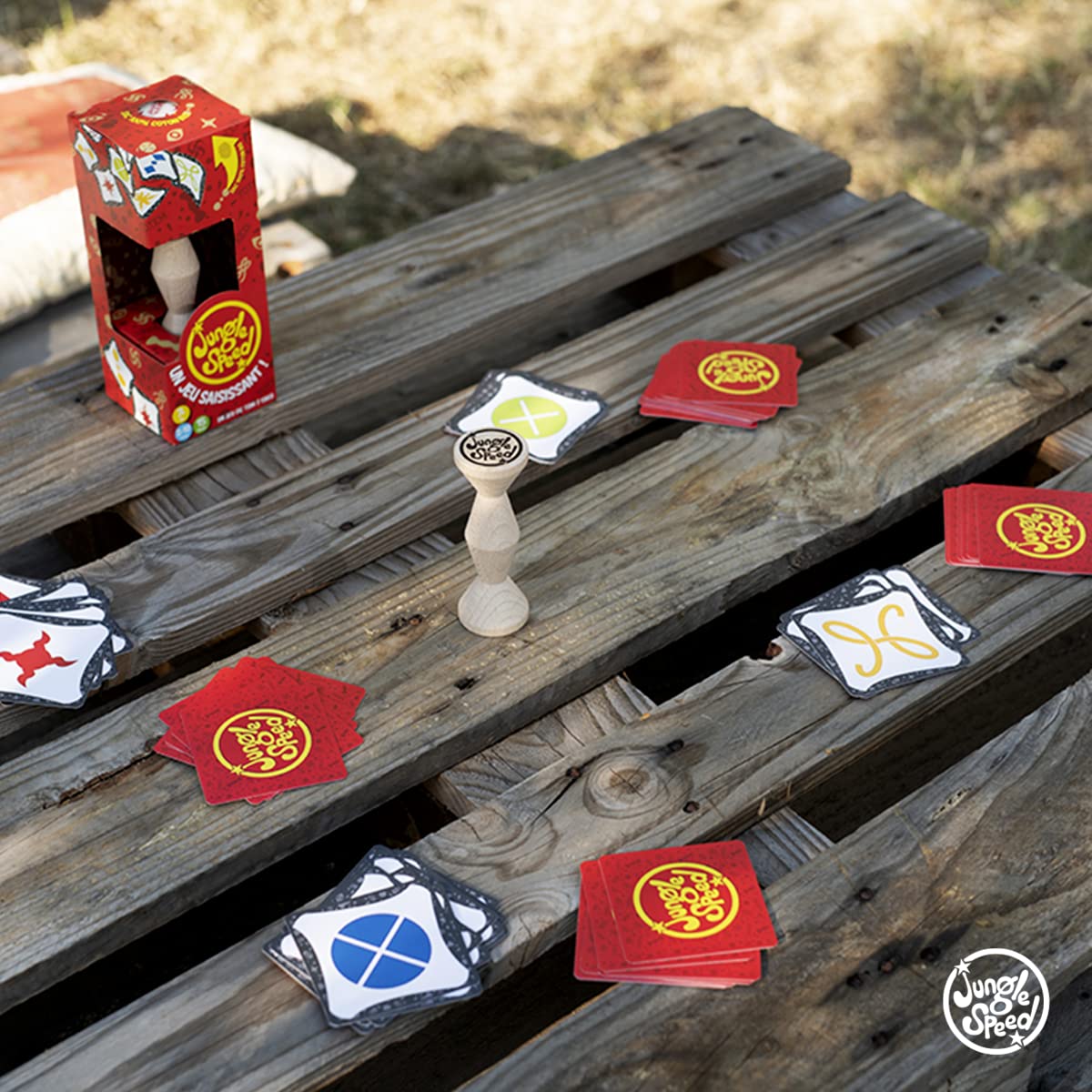 Zygomatic Jungle Speed Eco Box Card Game | Ages 7+ | 2-10 Players | 15 Min Playtime