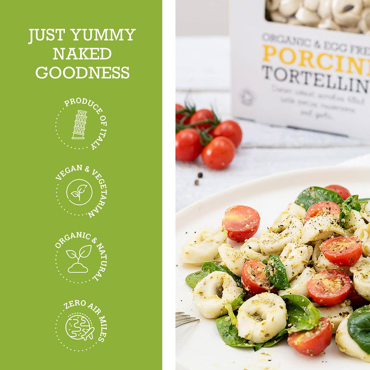 Mr Organic - Porcini Mushroom Tortellini 250g - Organic, Non-GMO, Egg-Free