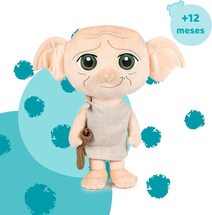 Famosa Softies - Harry Potter Dobby the Elf Sound Plush Toy 30cm - Officially Licensed Soft Toy for All Ages