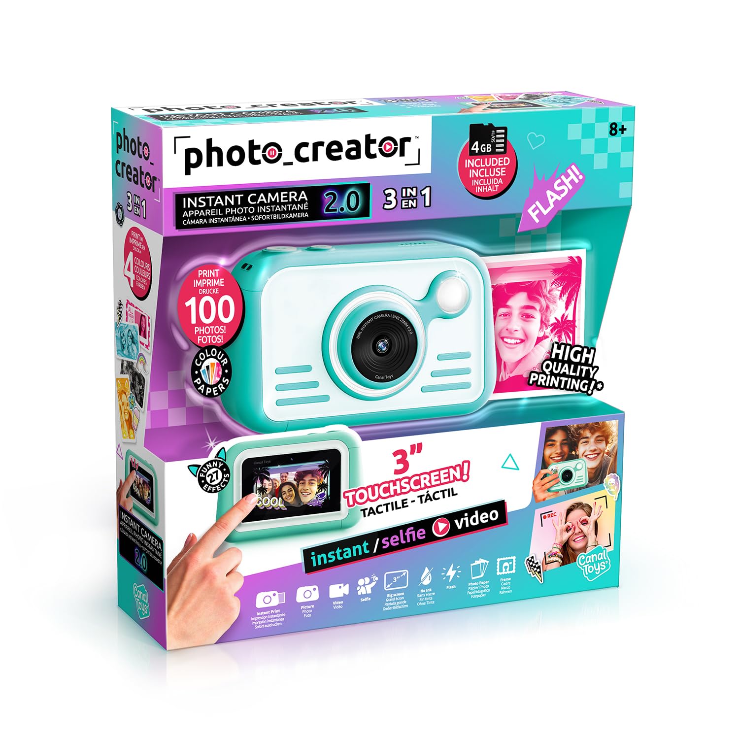 Photo Creator Instant Print Camera 2.0 - 32MP Digital Camera with 3" Touchscreen & Real Photo Prints 11