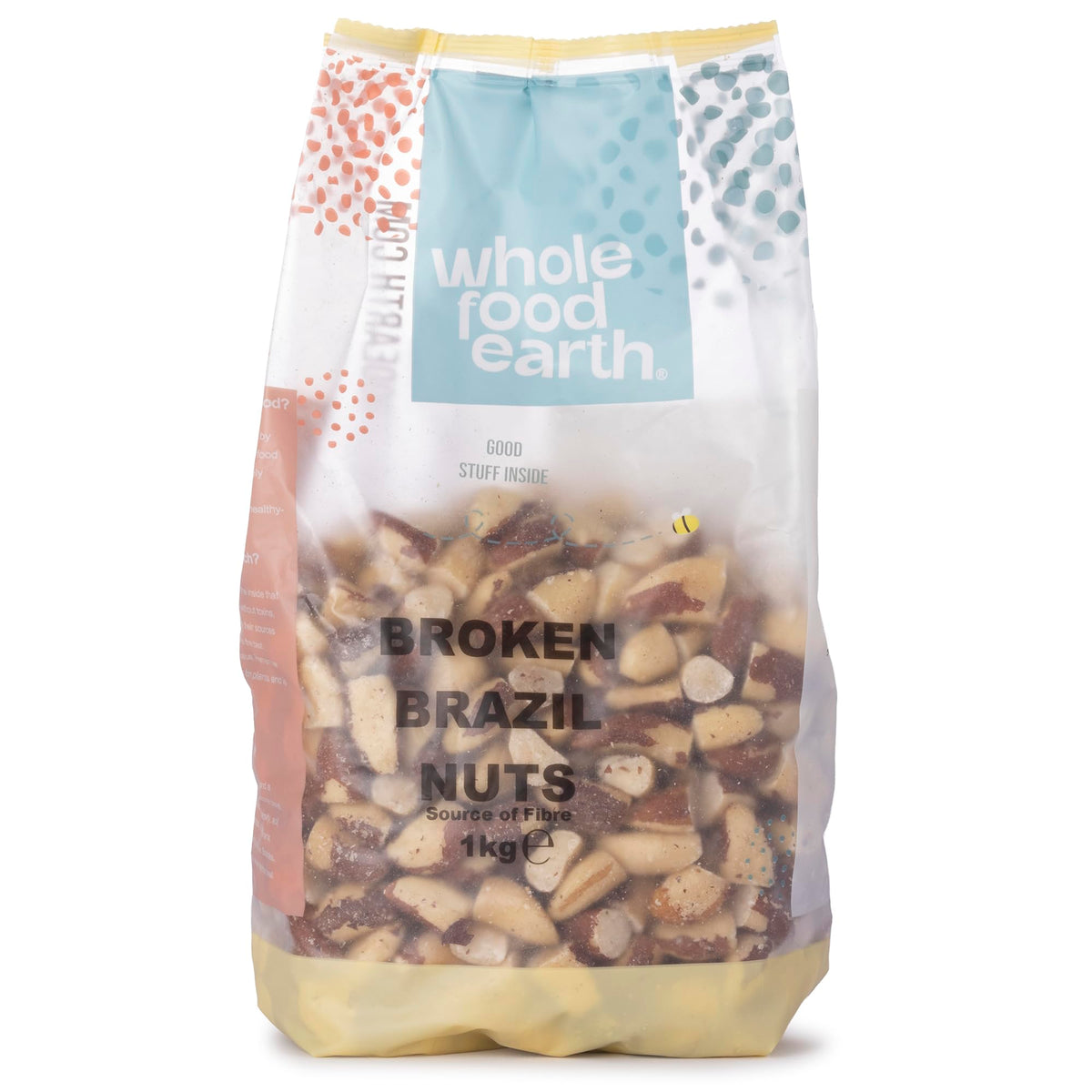 Wholefood Earth Broken Brazil Nuts - 1kg Raw, Unsalted