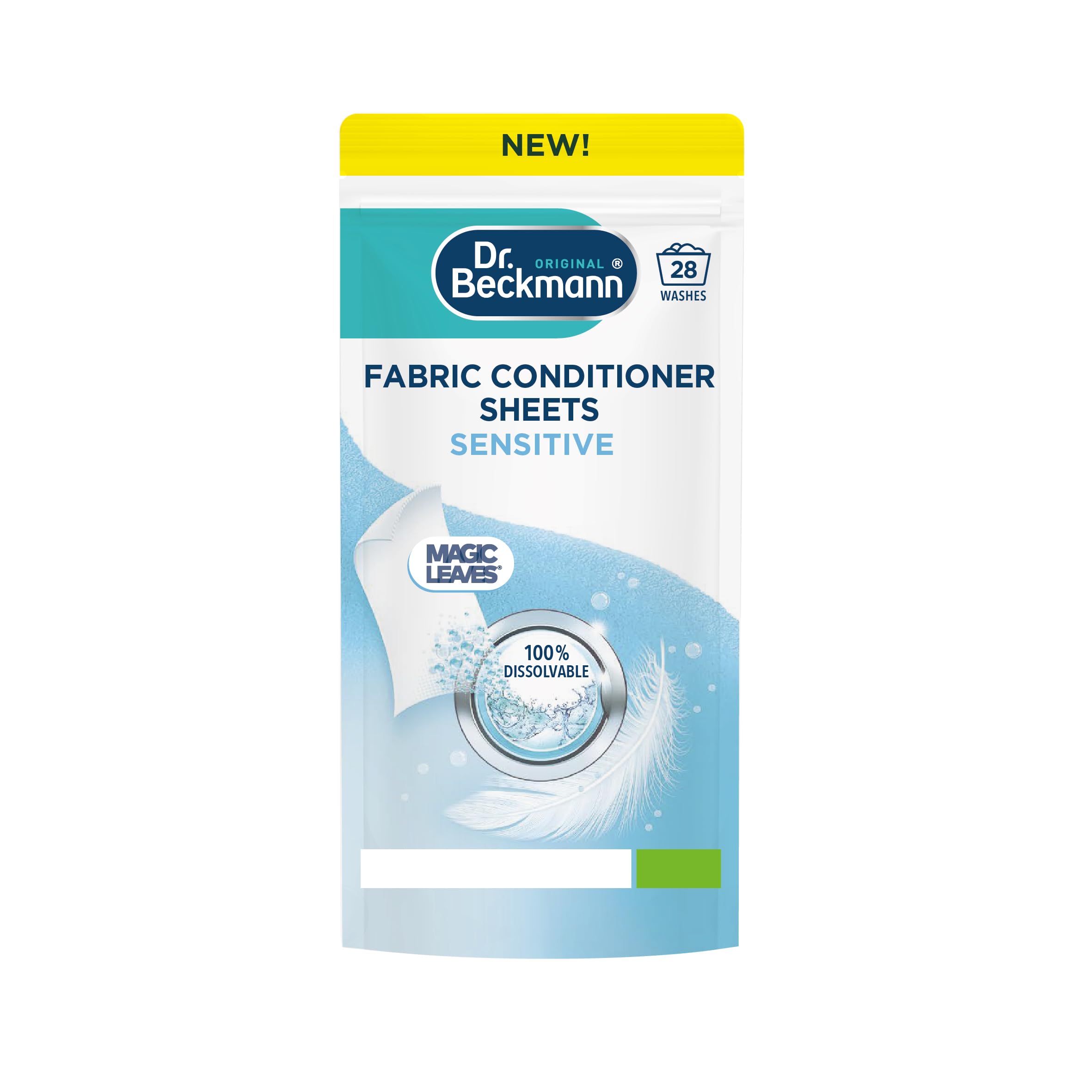 Dr. Beckmann Fabric Conditioner Sheets Sensitive - Hypoallergenic Scent, 14 Count 1