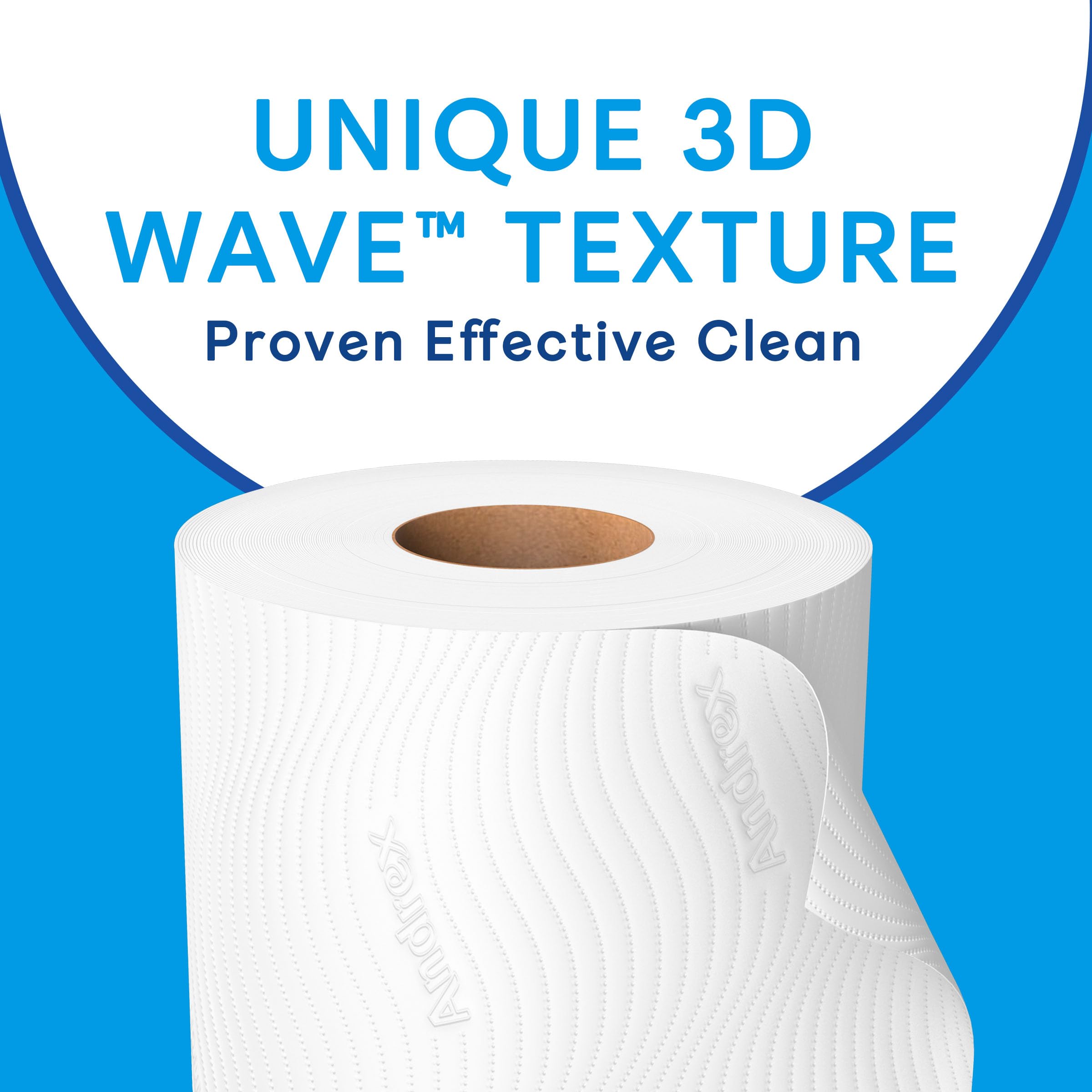 Andrex Complete Clean Toilet Tissues - 12 Mega Rolls (Equals 18 Standard Rolls) | Unscented | Embossed 2