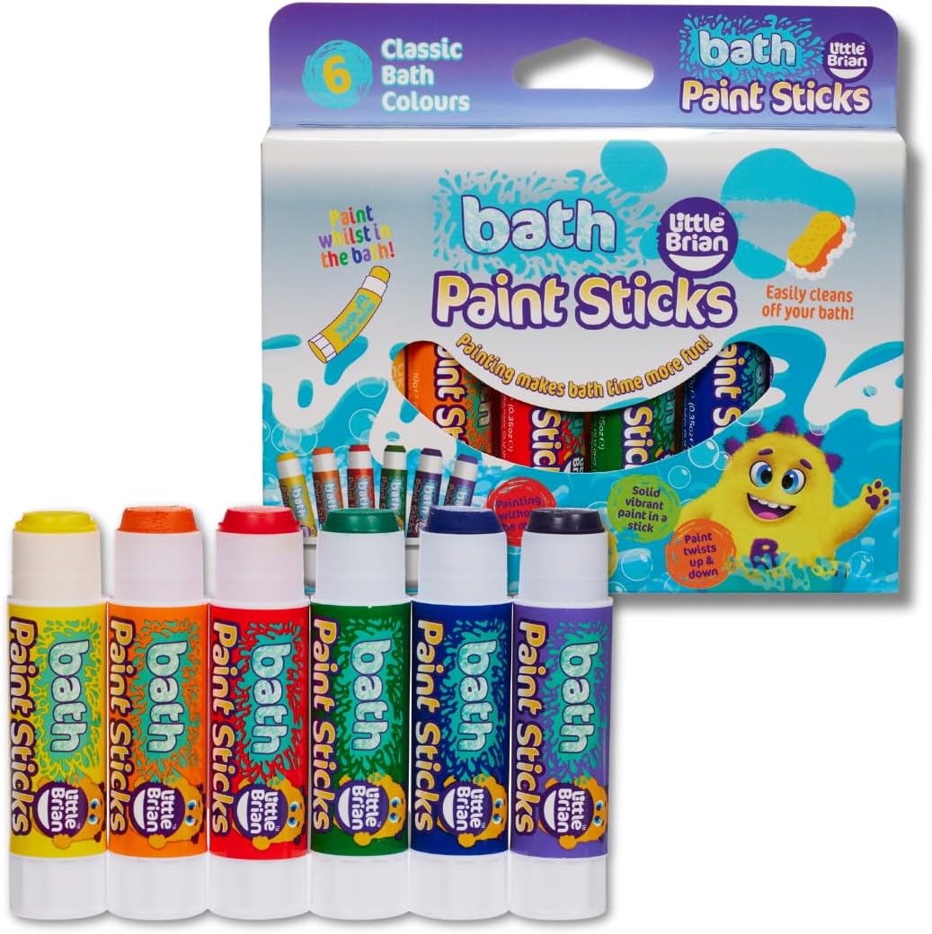Little Brian - Bath Paint Sticks 6-Pack for Kids 1
