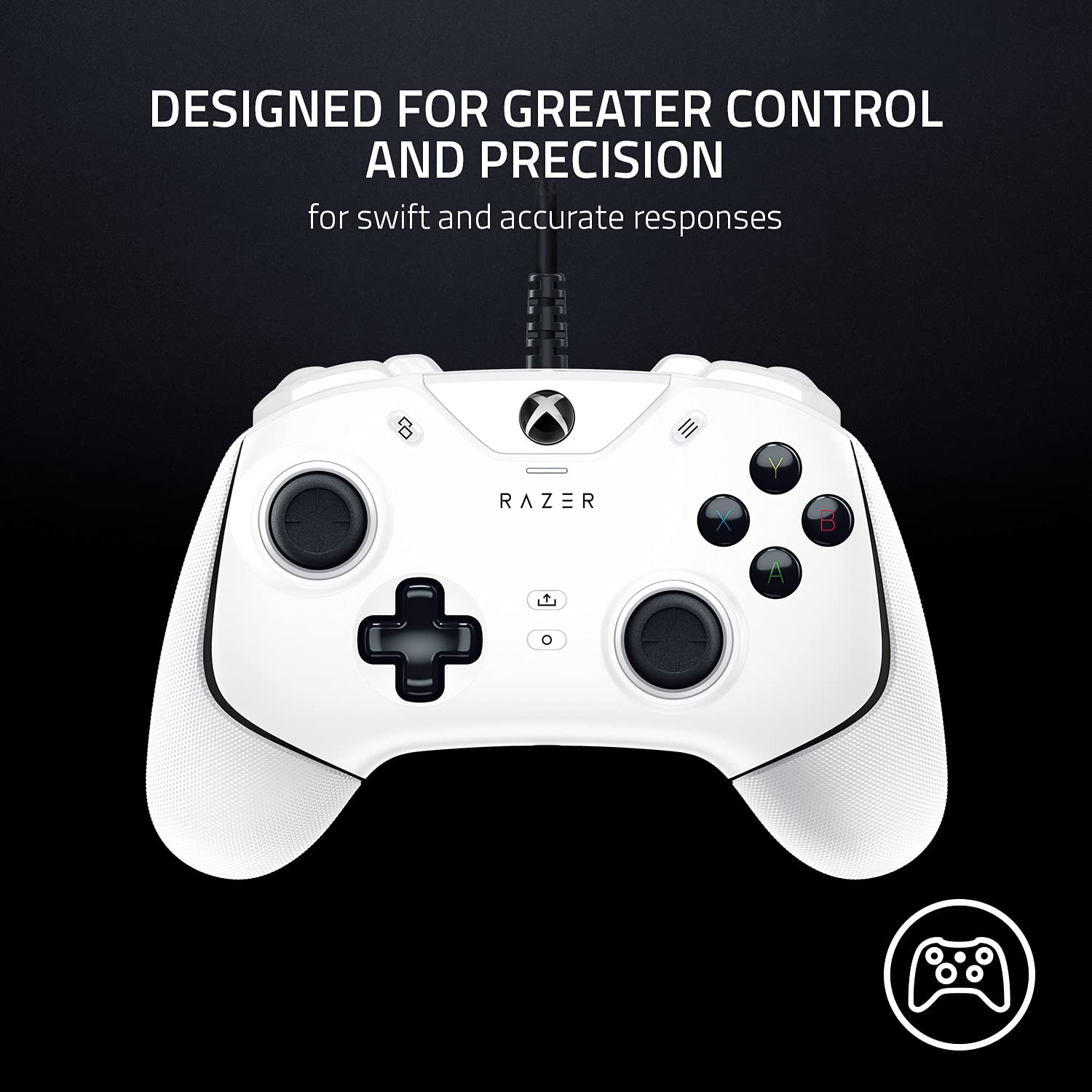 Razer Wolverine V2 - Wired Gaming Controller for Xbox Series X|S, Xbox One & PC - Mercury White 7