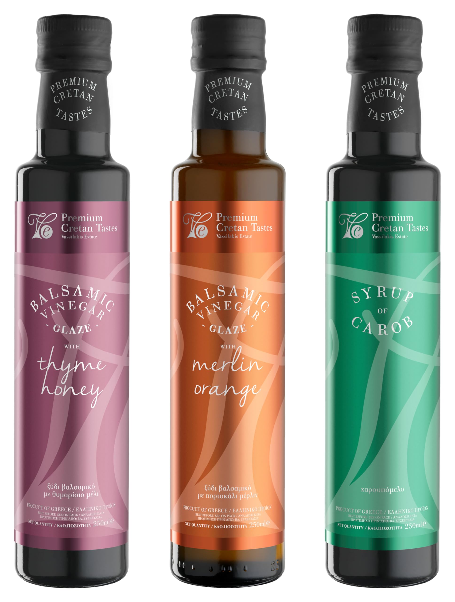 Charisma Vassilakis Estate Gourmet Greek Condiment Gift Set - 3 x 250ml