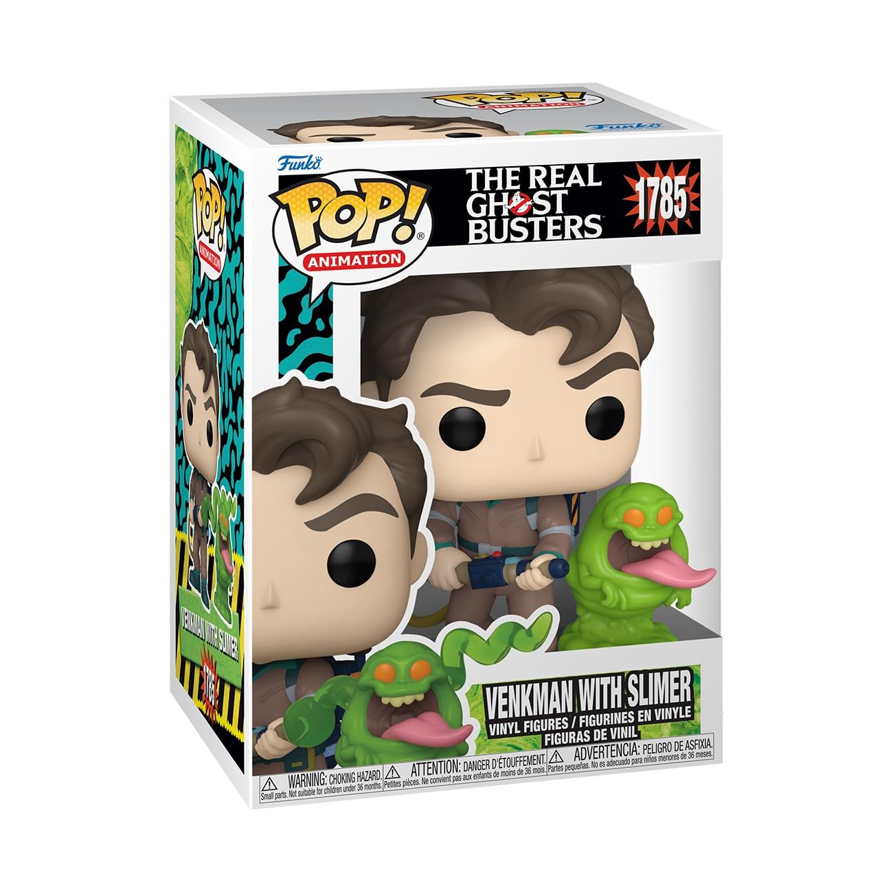 Funko Pop! The Real Ghostbusters - Dr. Peter Venkman with Slimer Vinyl Figure 8