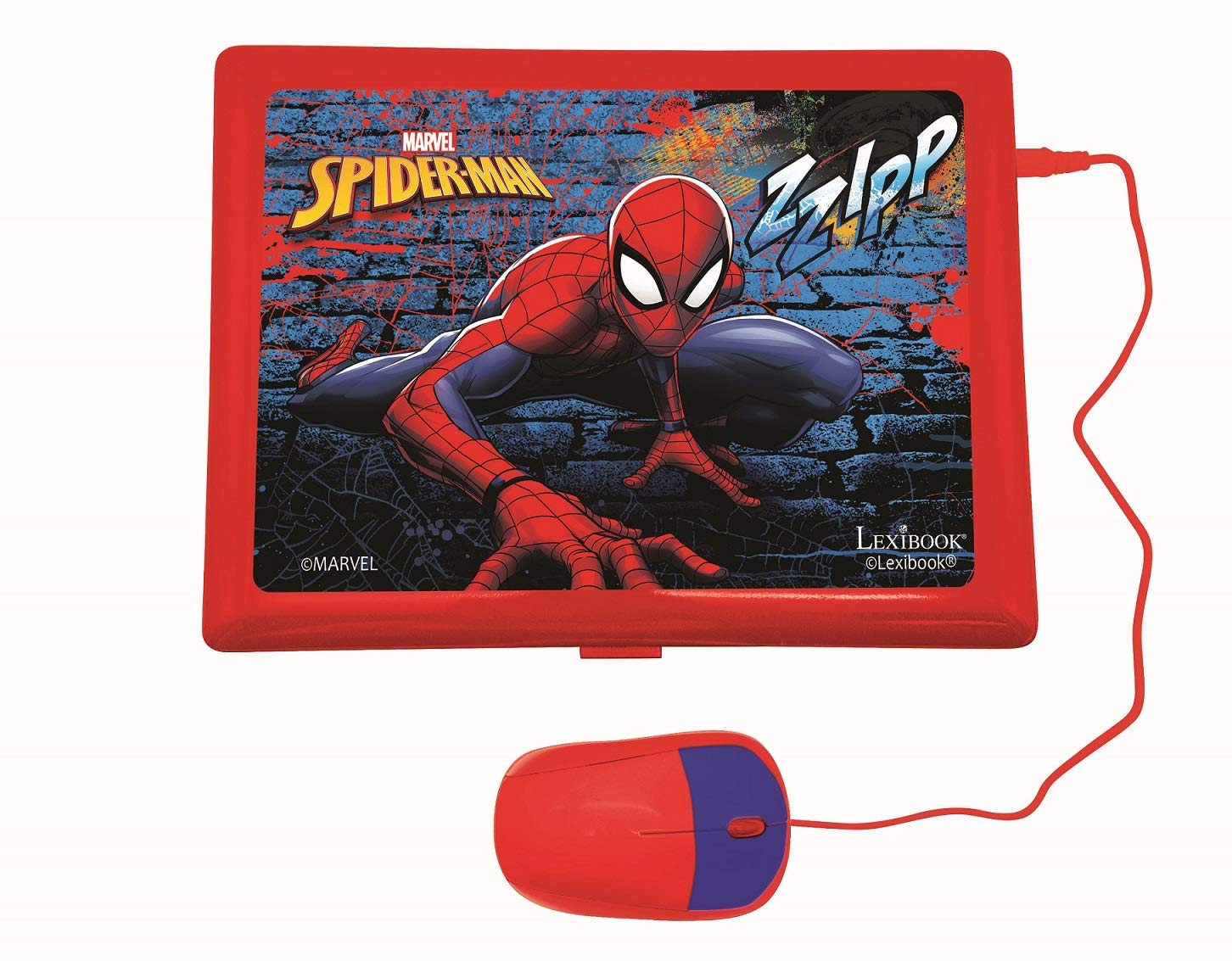 Lexibook Spider-Man Educational Bilingual Laptop - 124 Activities for Kids Ages 3+ 3