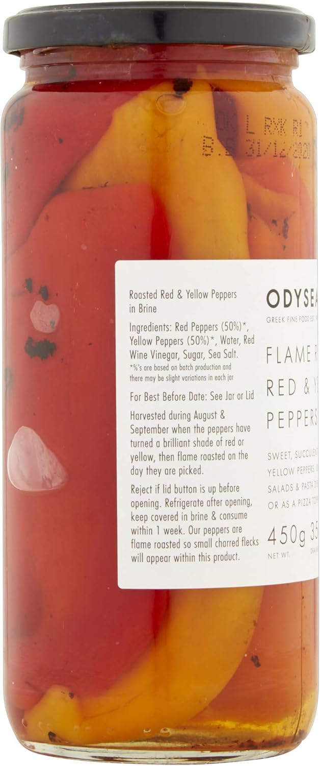 Odysea Flame Roasted Red and Yellow Peppers, 450 g 4