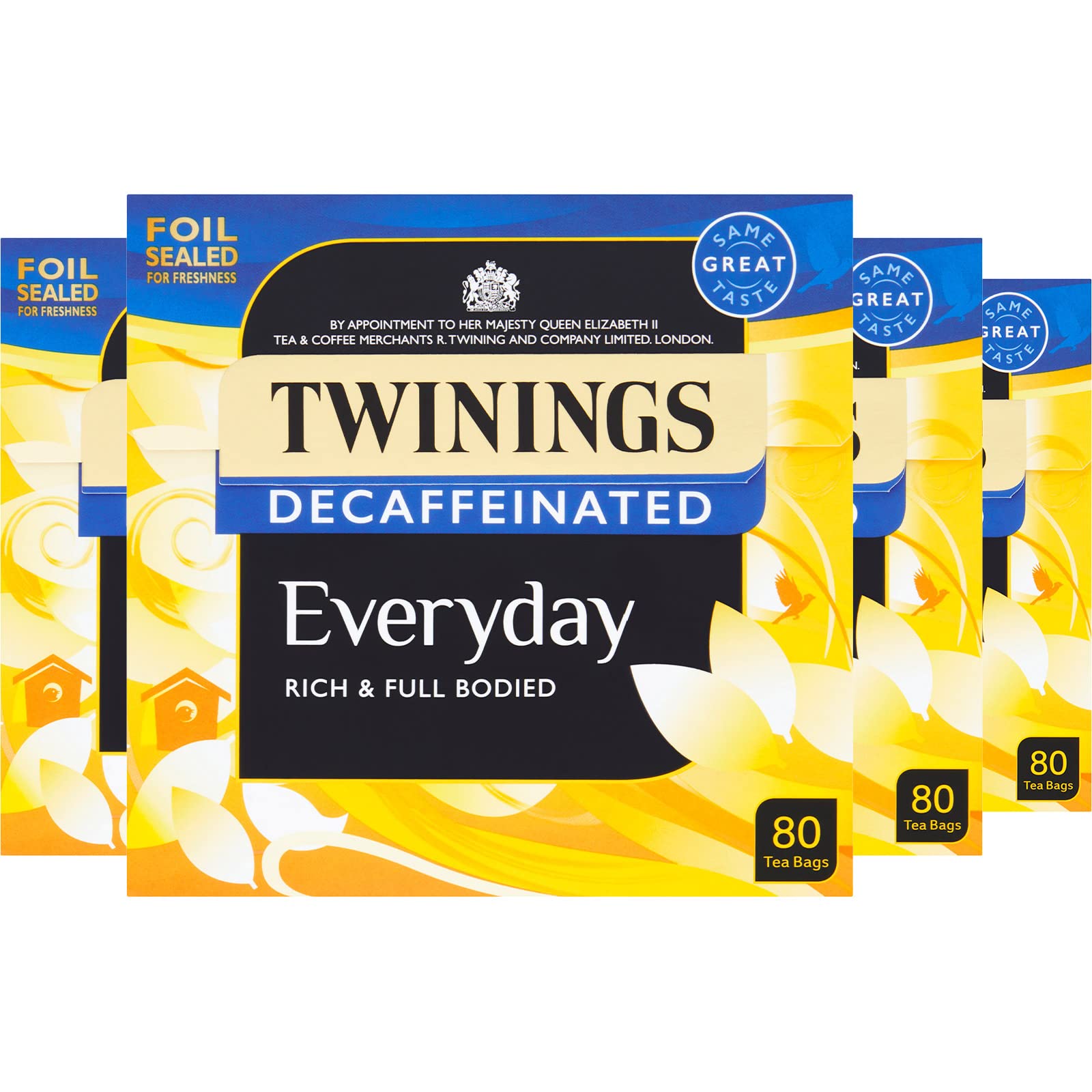 Twinings Decaffeinated Everyday Tea 320 Tea Bags (Pack of 4) - Rich & Full-Bodied Black Tea 6