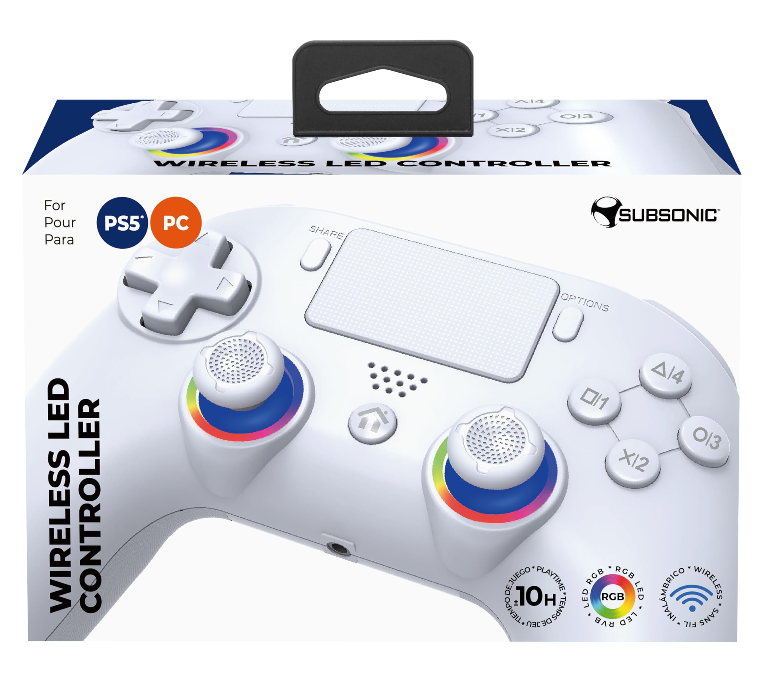 Subsonic – Wireless PS5/PC Controller with Programmable Paddles, RGB LEDs & Turbo Function 18